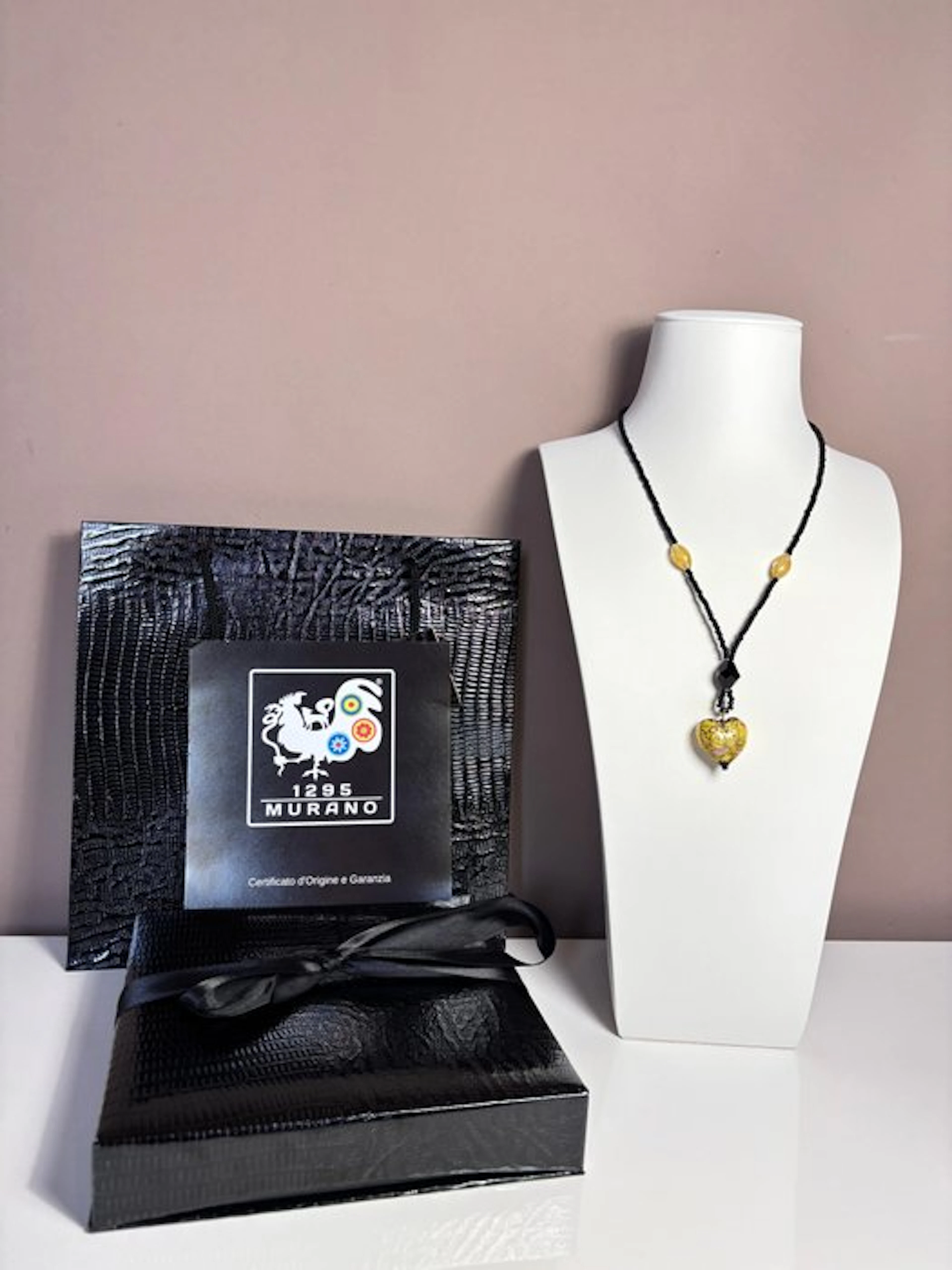 necklace - Necklace - 24 kt gold Murano necklace