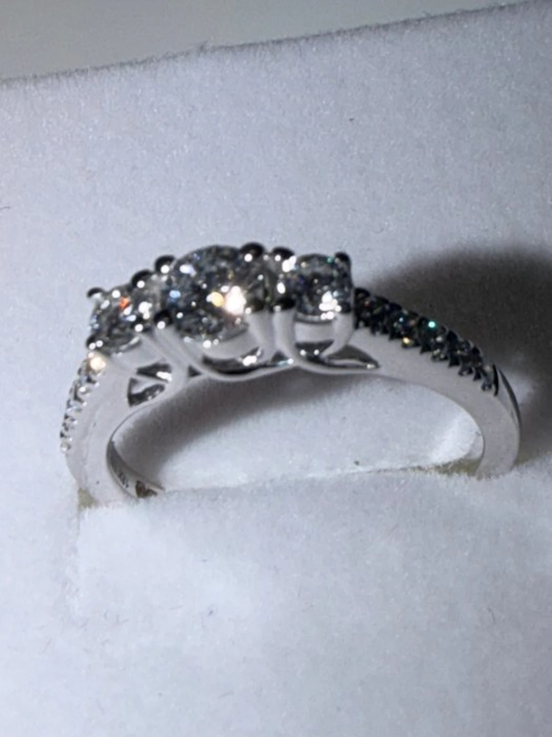 Ring - 18 kt. White gold - 0.60ct. tw. Diamond (Natural) - Diamond