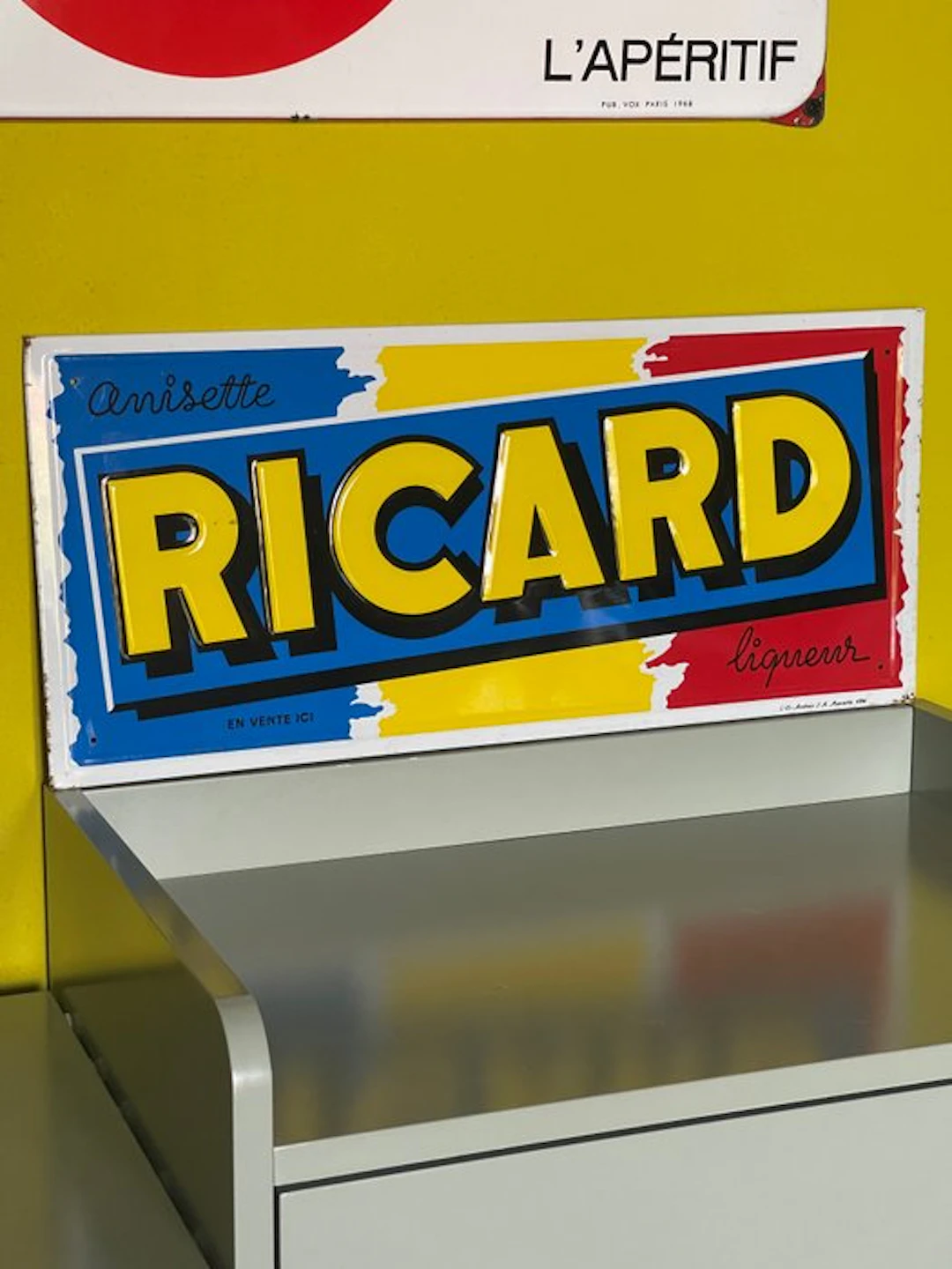 D. Andreis Marseille - RICARD Anisette Liqueur - Advertising sign - Metal