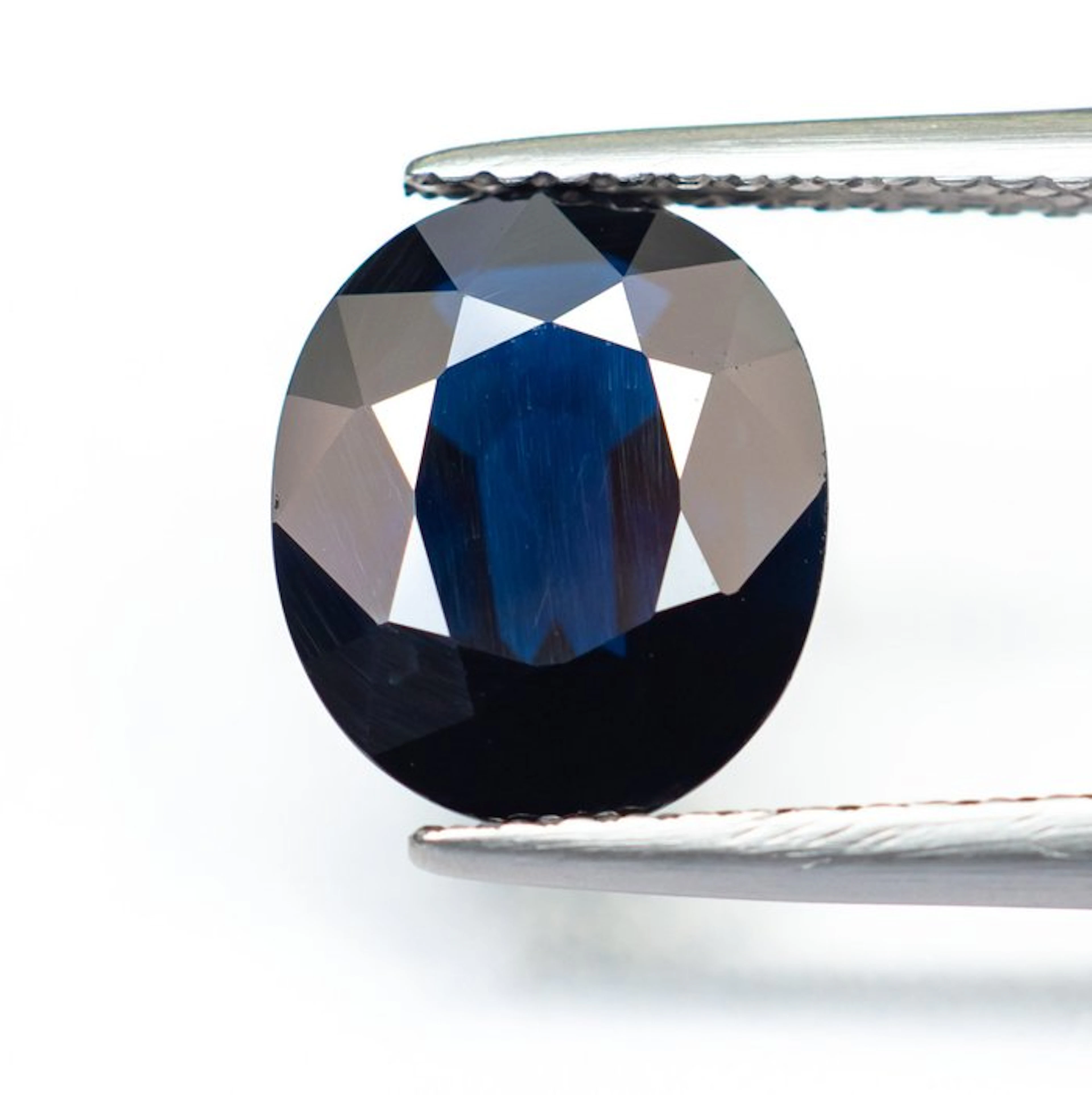 No reserve price Sapphire - 3.15 ct - Bellerophon Gemlab - Deep Blue