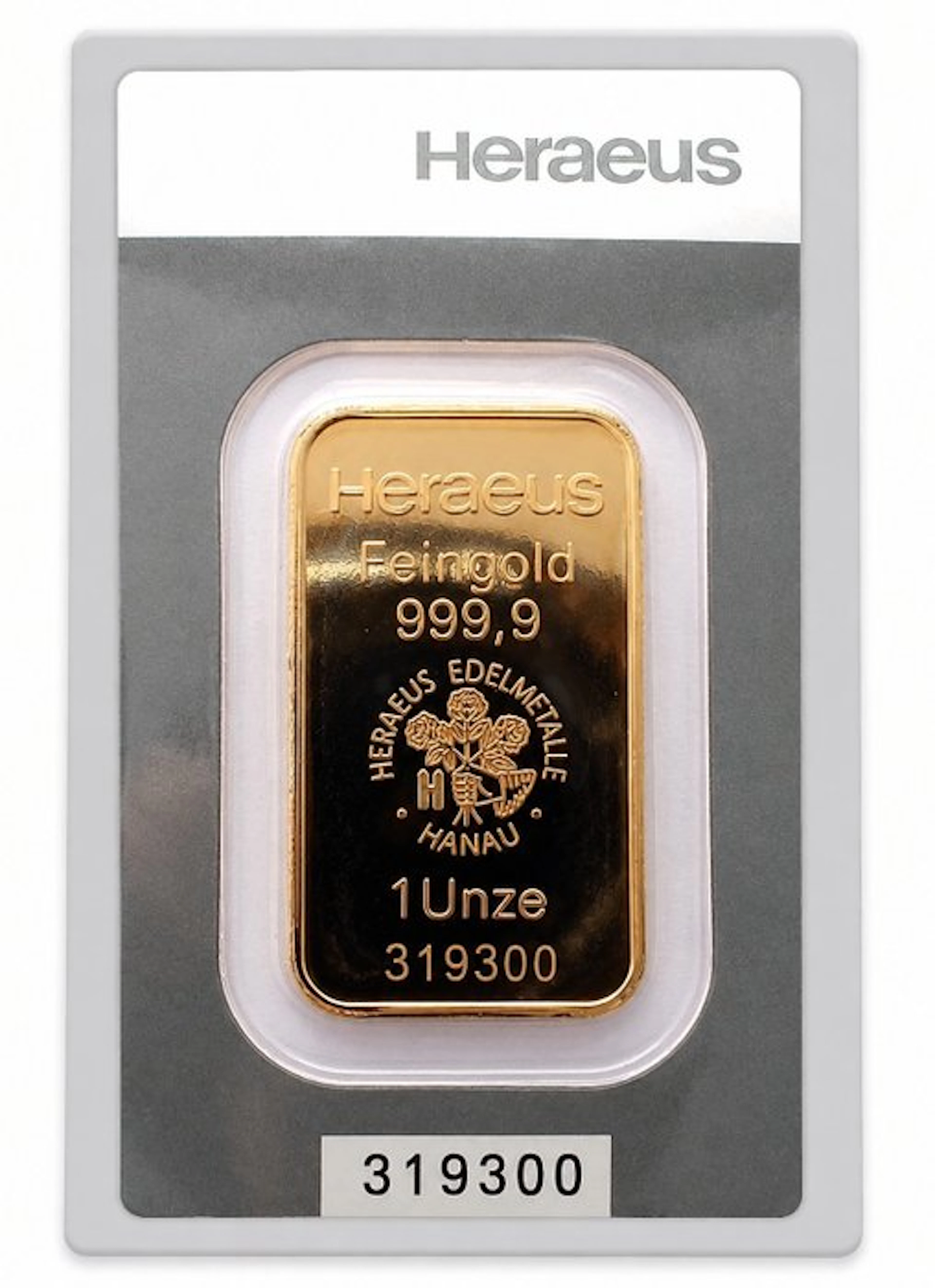 1 Troy Ounce - Gold .999 - Heraeus, Germany