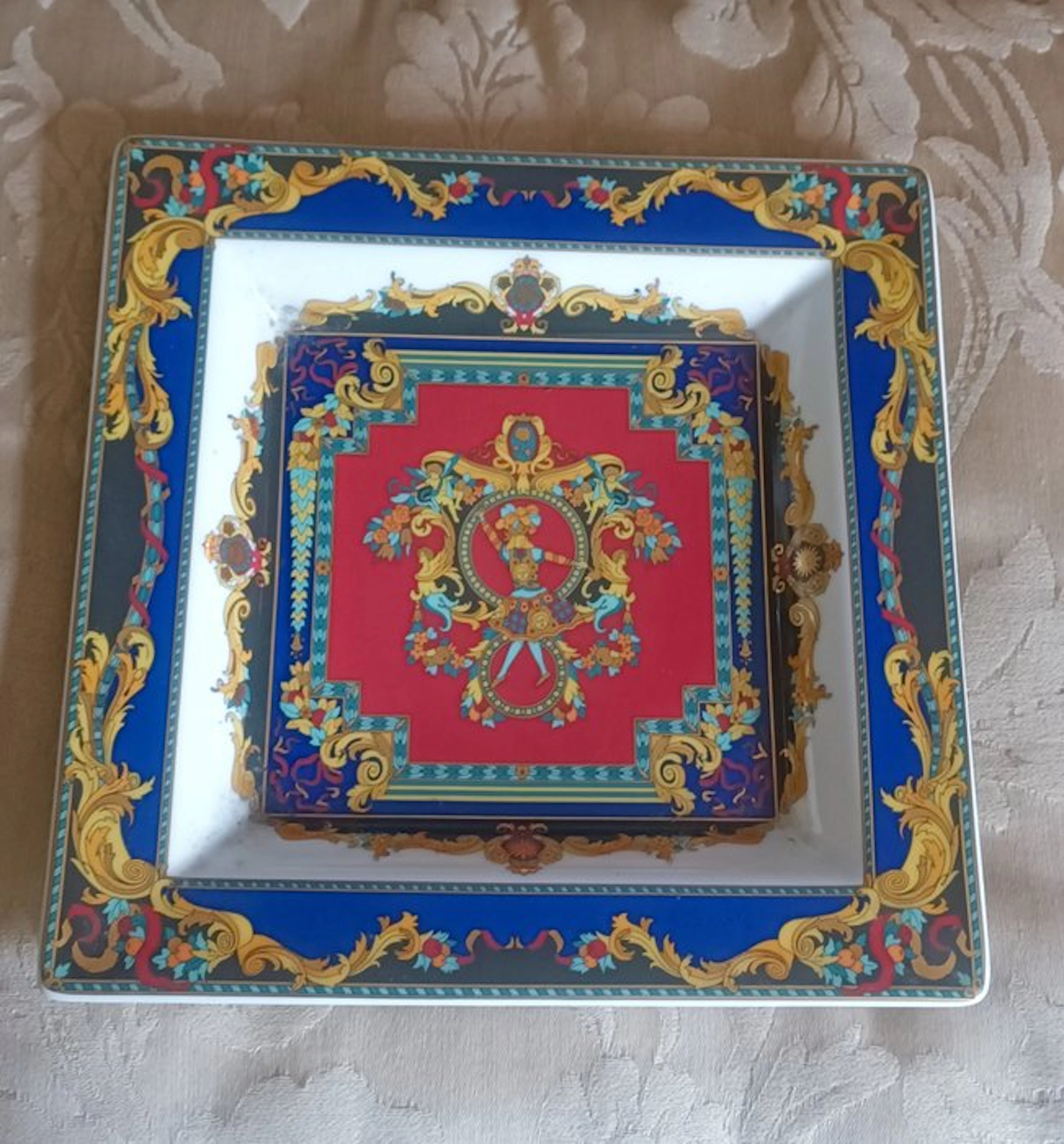 Rosenthal - Versace - Dish - Versace - Porcelain - "The Sun King"