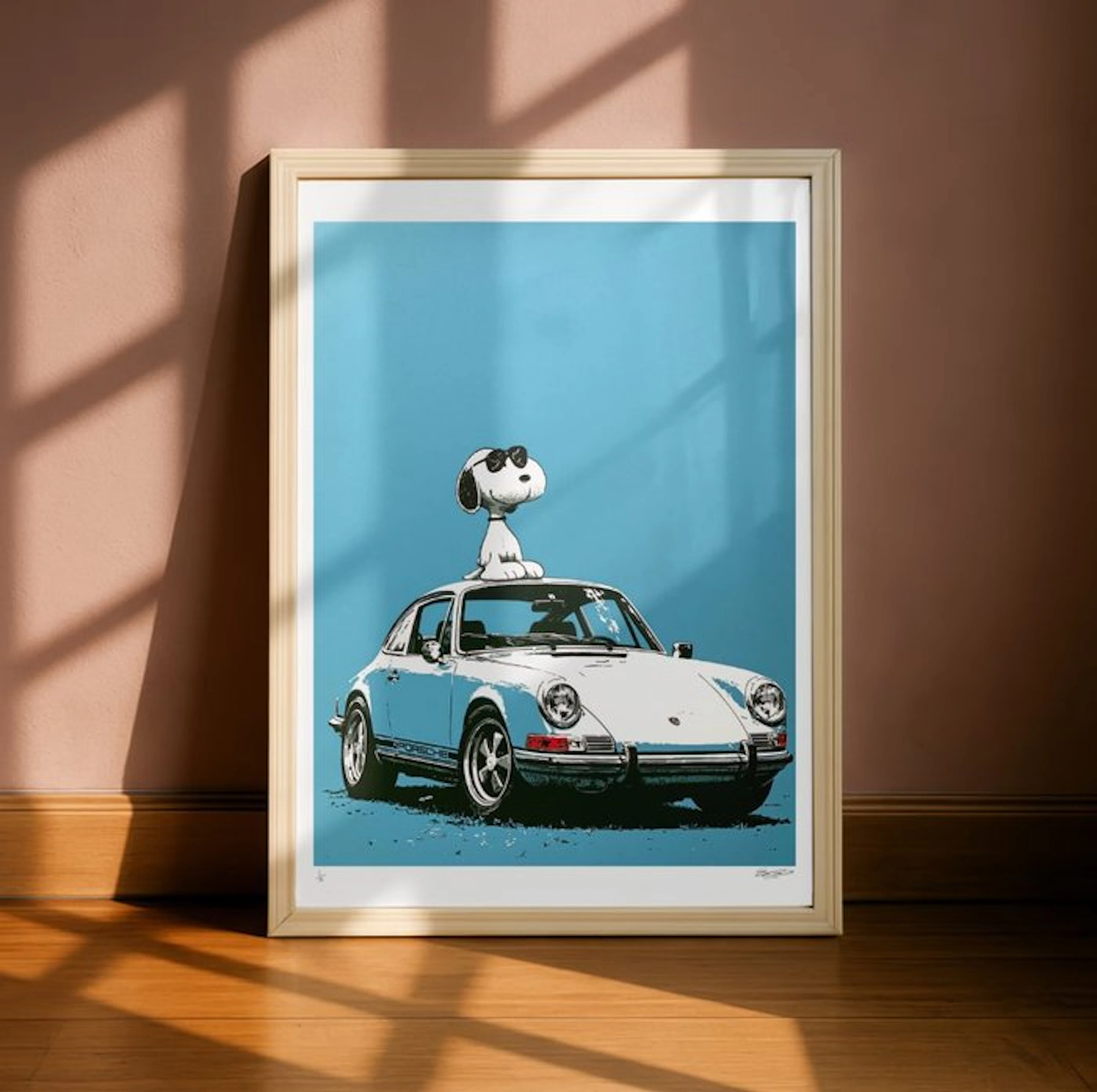 EGO - Snoopy’s Blue Horizon – 1/5 Signée COA – 40 × 60 cm