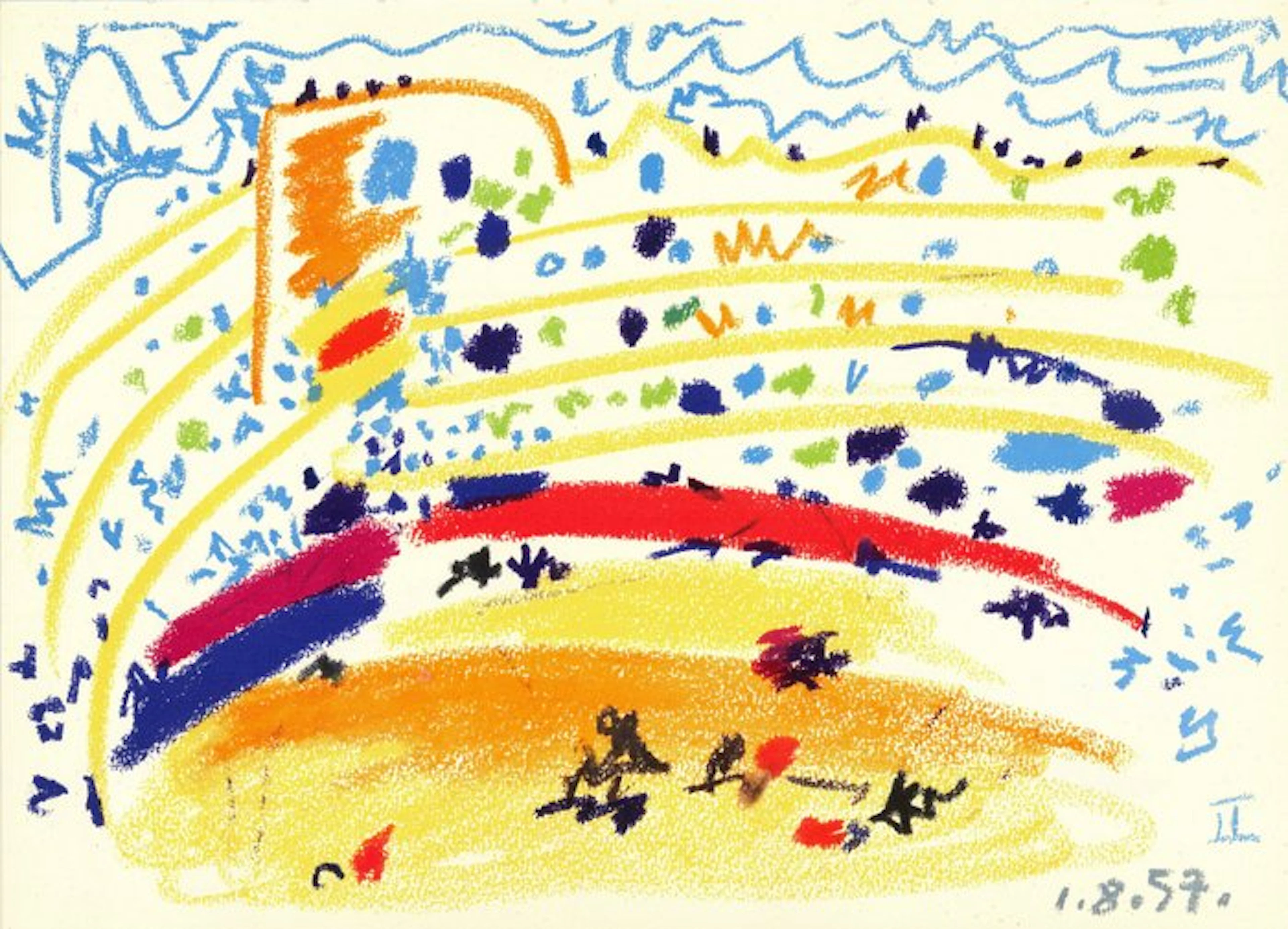 Pablo Picasso (1881-1973) - Toros y Toreros I - 1.8.57.II