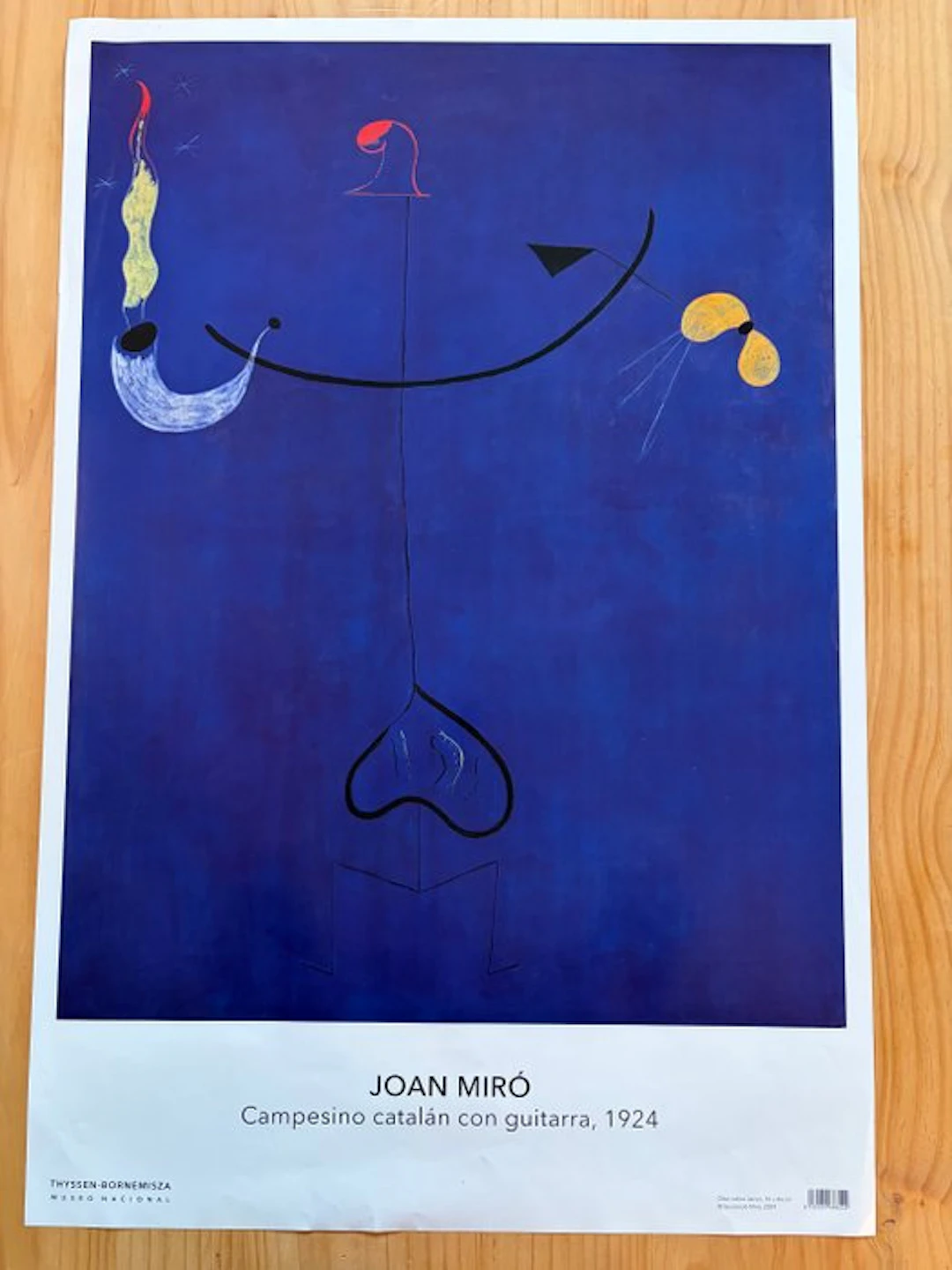 Joan Miró - Campesino Catalán Con Guitarra / 1924