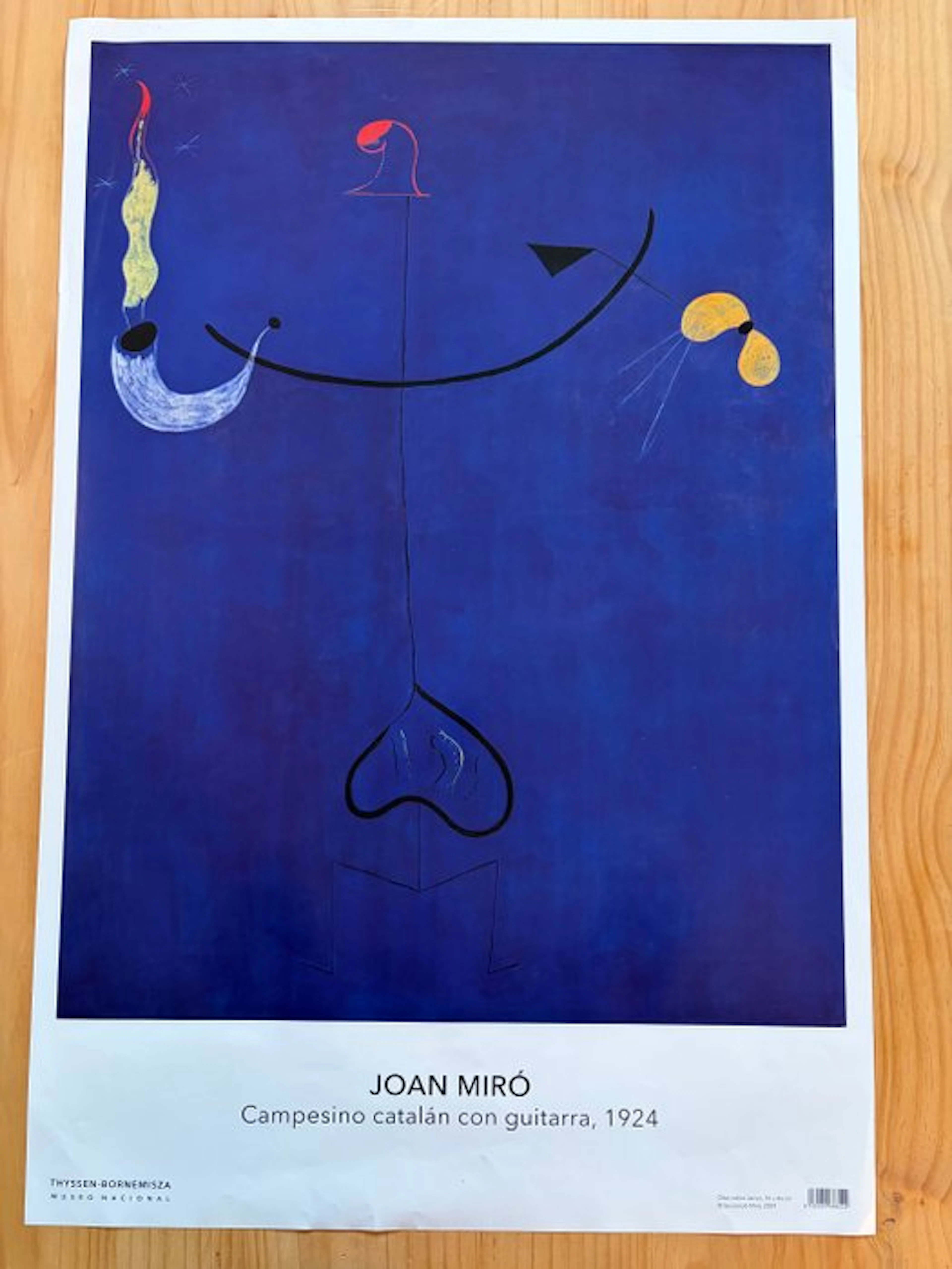 Joan Miró - Campesino Catalán Con Guitarra / 1924