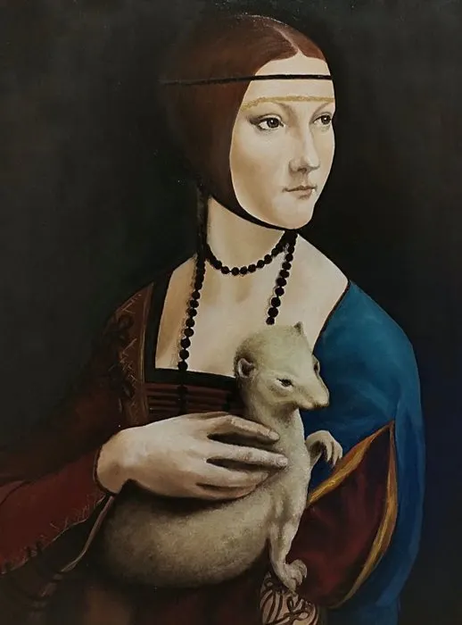 Clara Lumière (XX-XXI) - La dama con l'ermellino - da Leonardo da Vinci