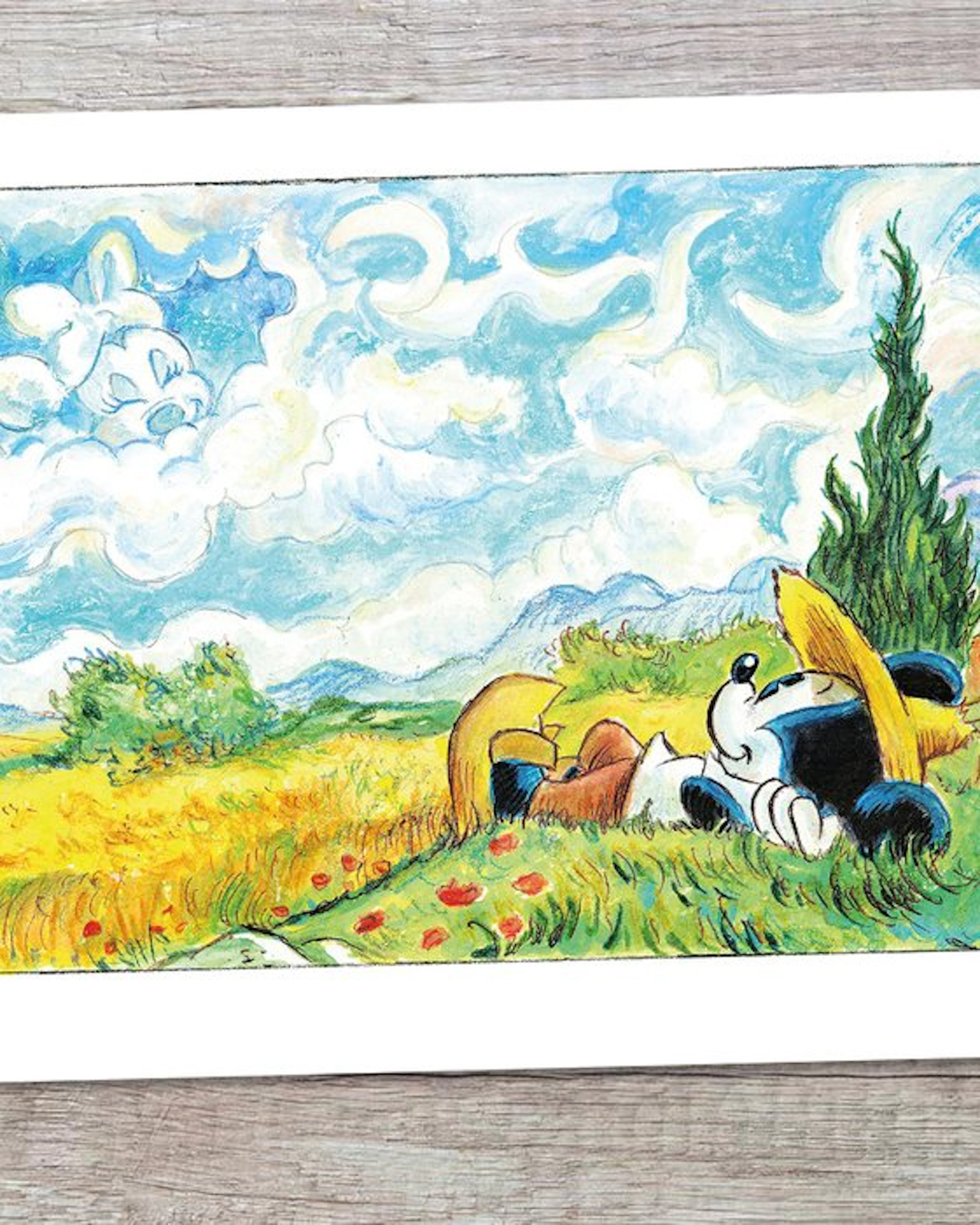Tony Fernandez - Mickey & Minnie Inspired by Van Gogh...