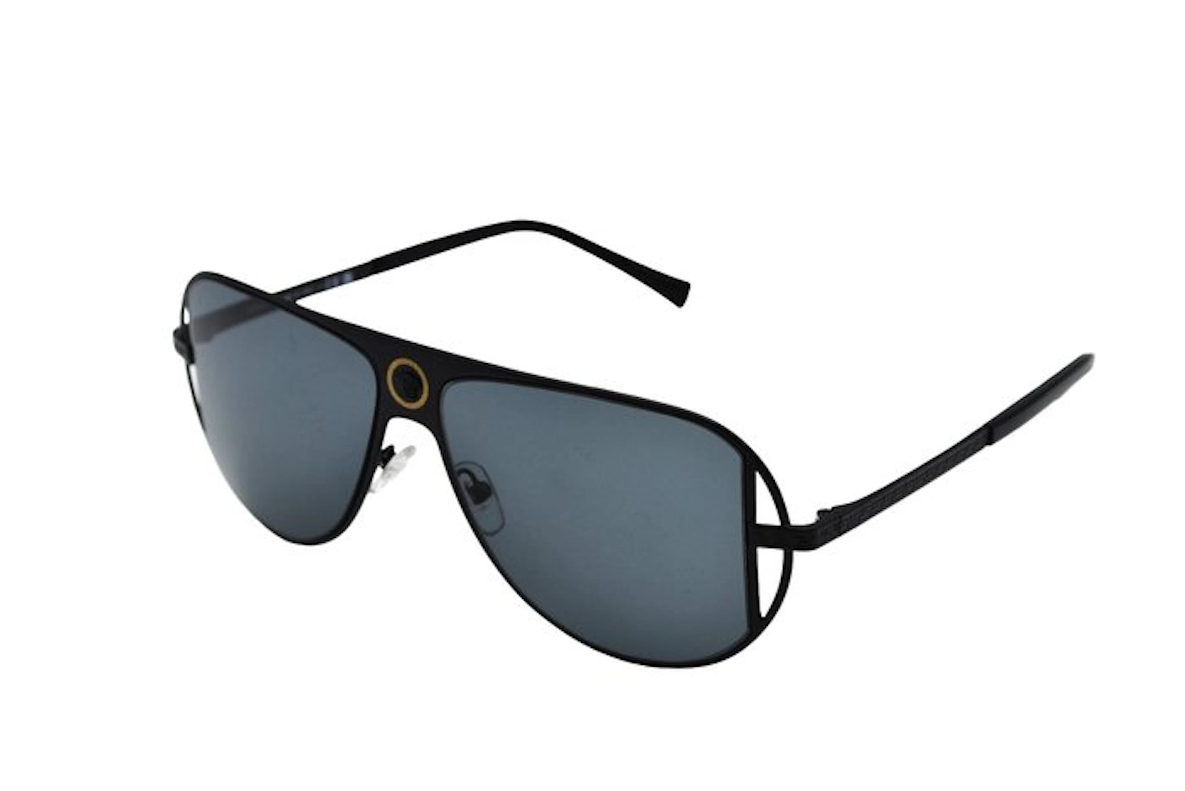 Versace - VE2212 - Made in Italy - Black & Gold Metal...