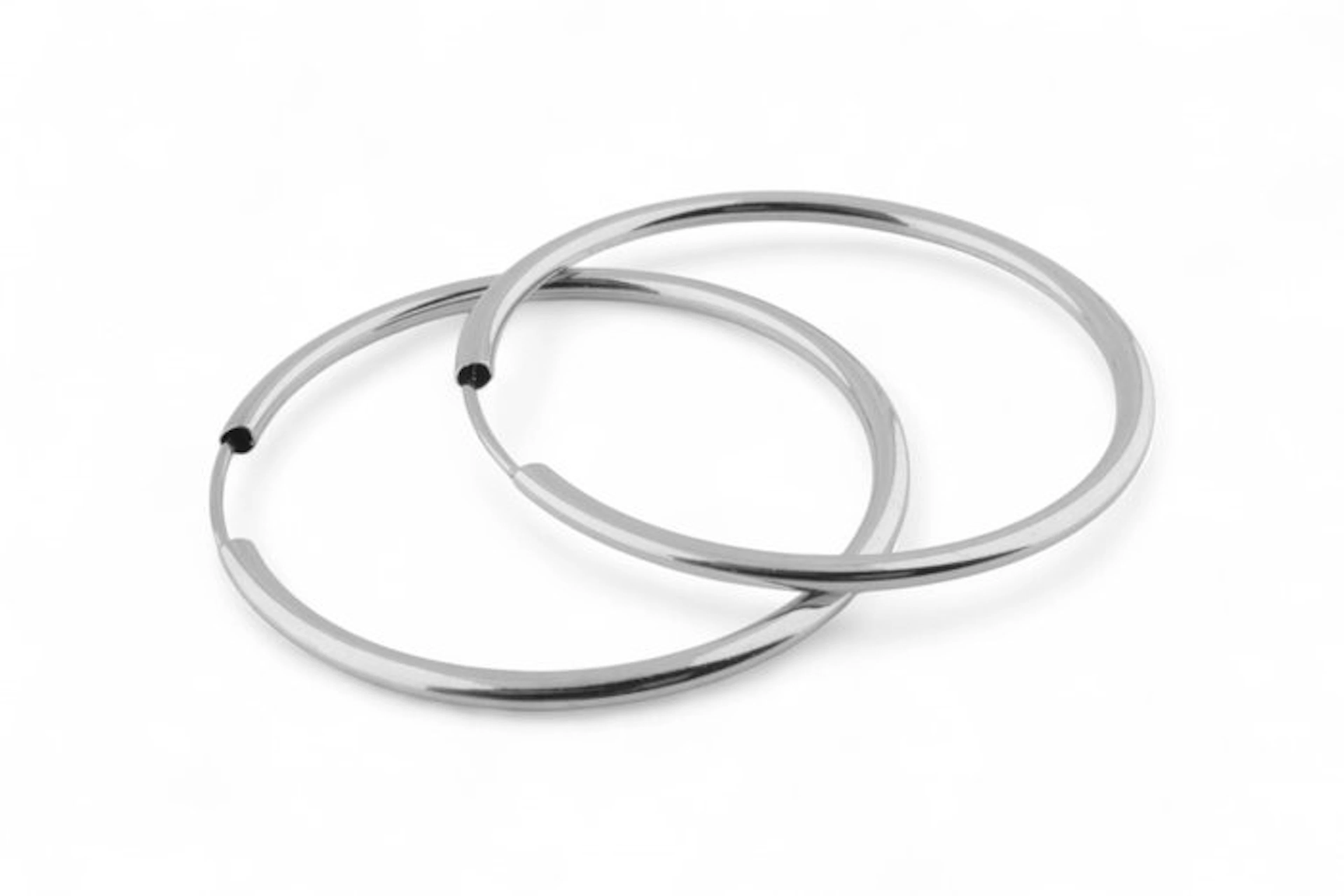 Earrings - 18 kt. White gold