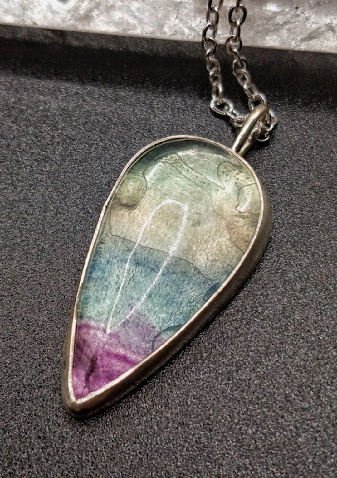 Handcrafted jewelry piece "The Water Lilies" in 925...
