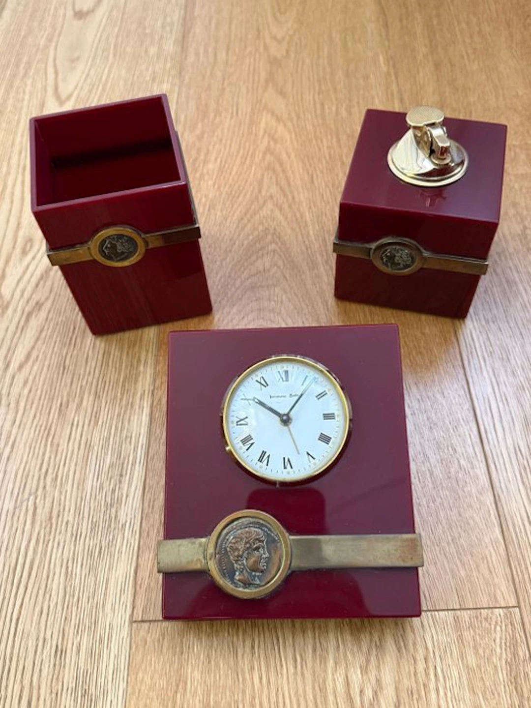 Tommaso Barbi - Desk set (3) - brass plastic