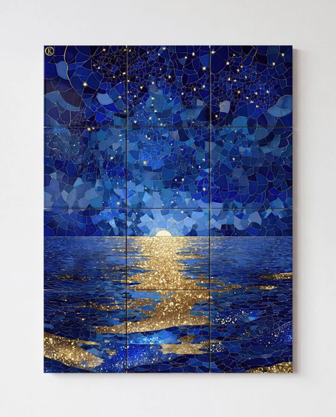 Kleury.art - [XL Ceramic Tiles Composition] "Nocturne of...