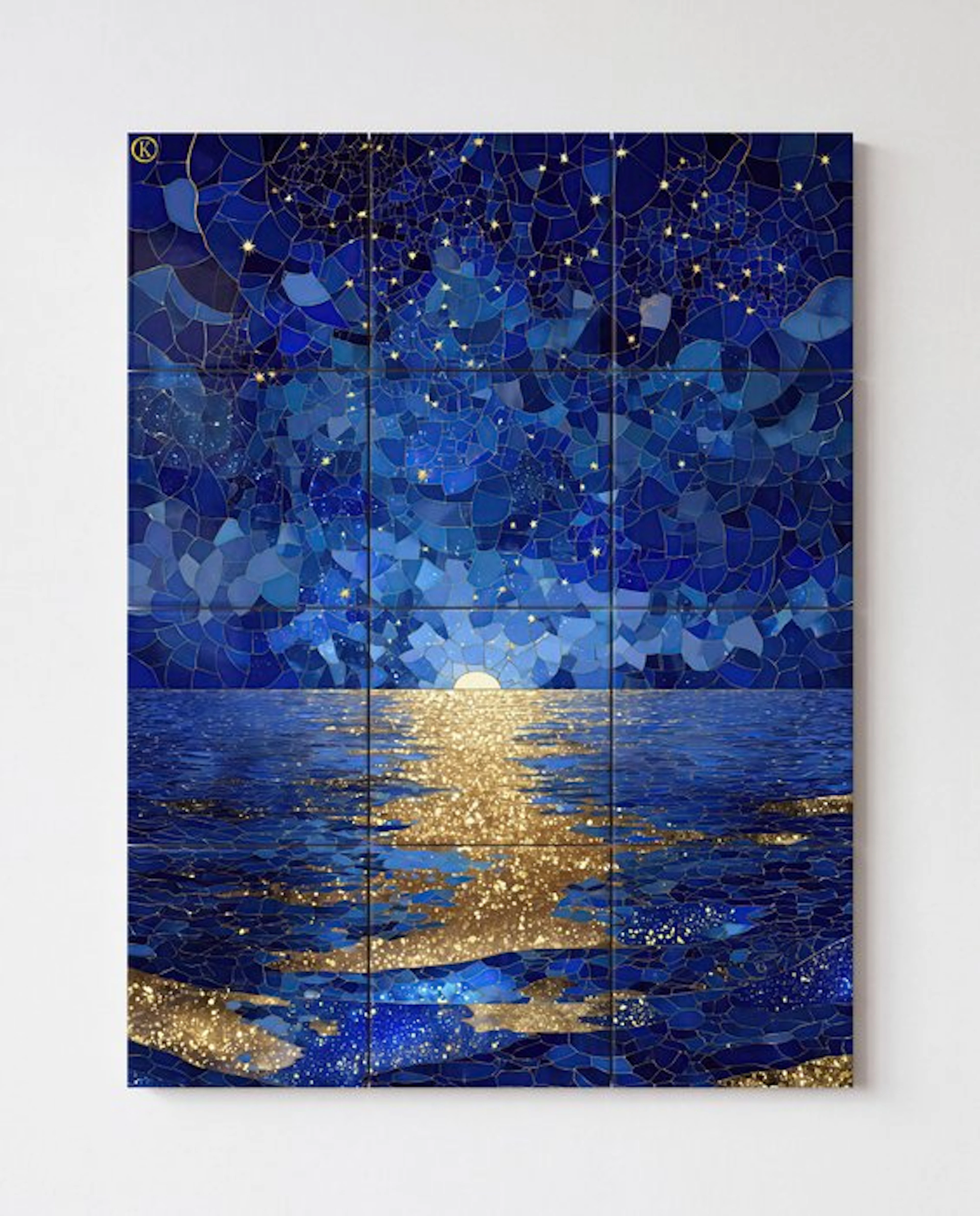 Kleury.art - [XL Ceramic Tiles Composition] "Nocturne of...