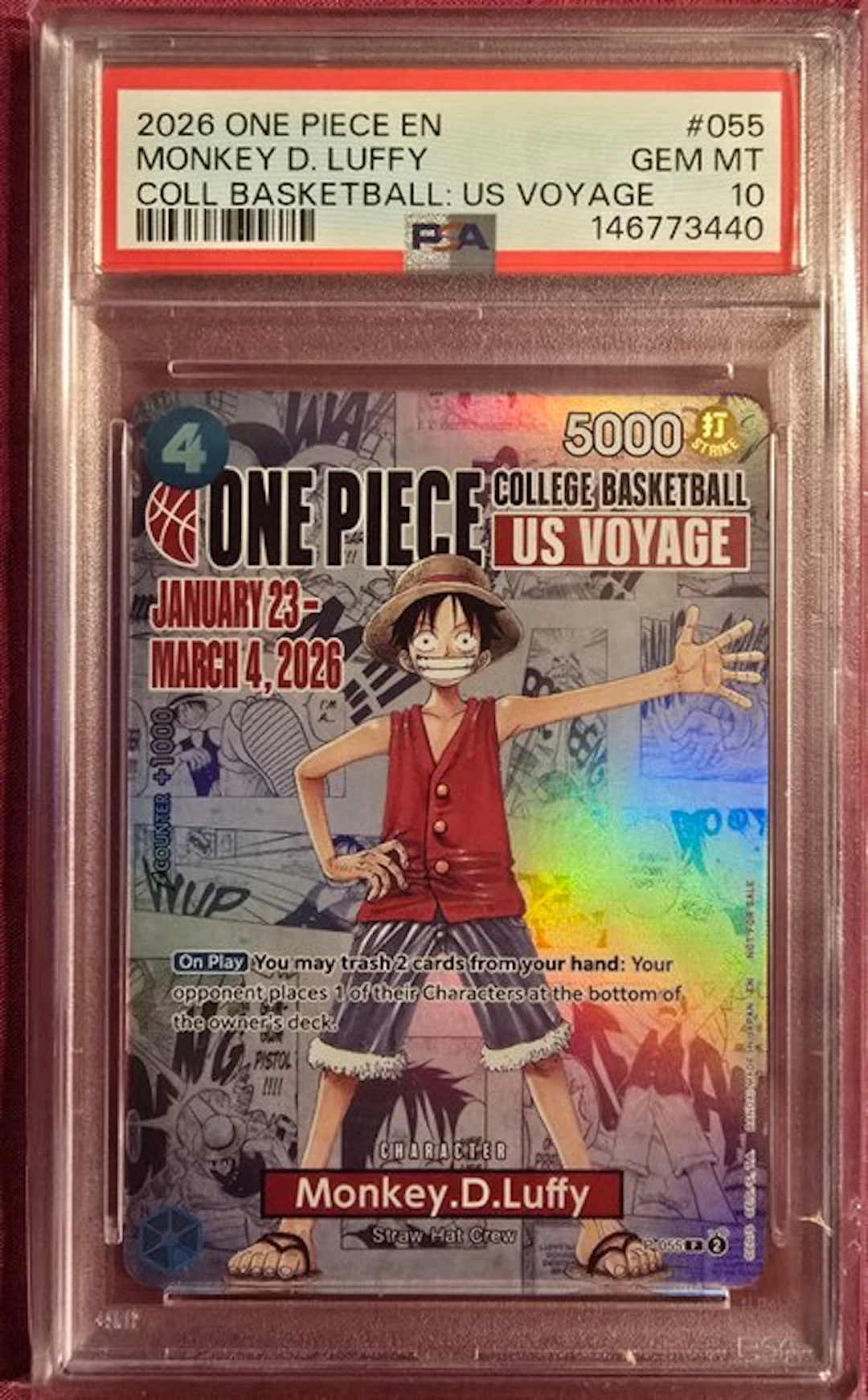 Bandai - 1 Graded card - One Piece - Monkey D