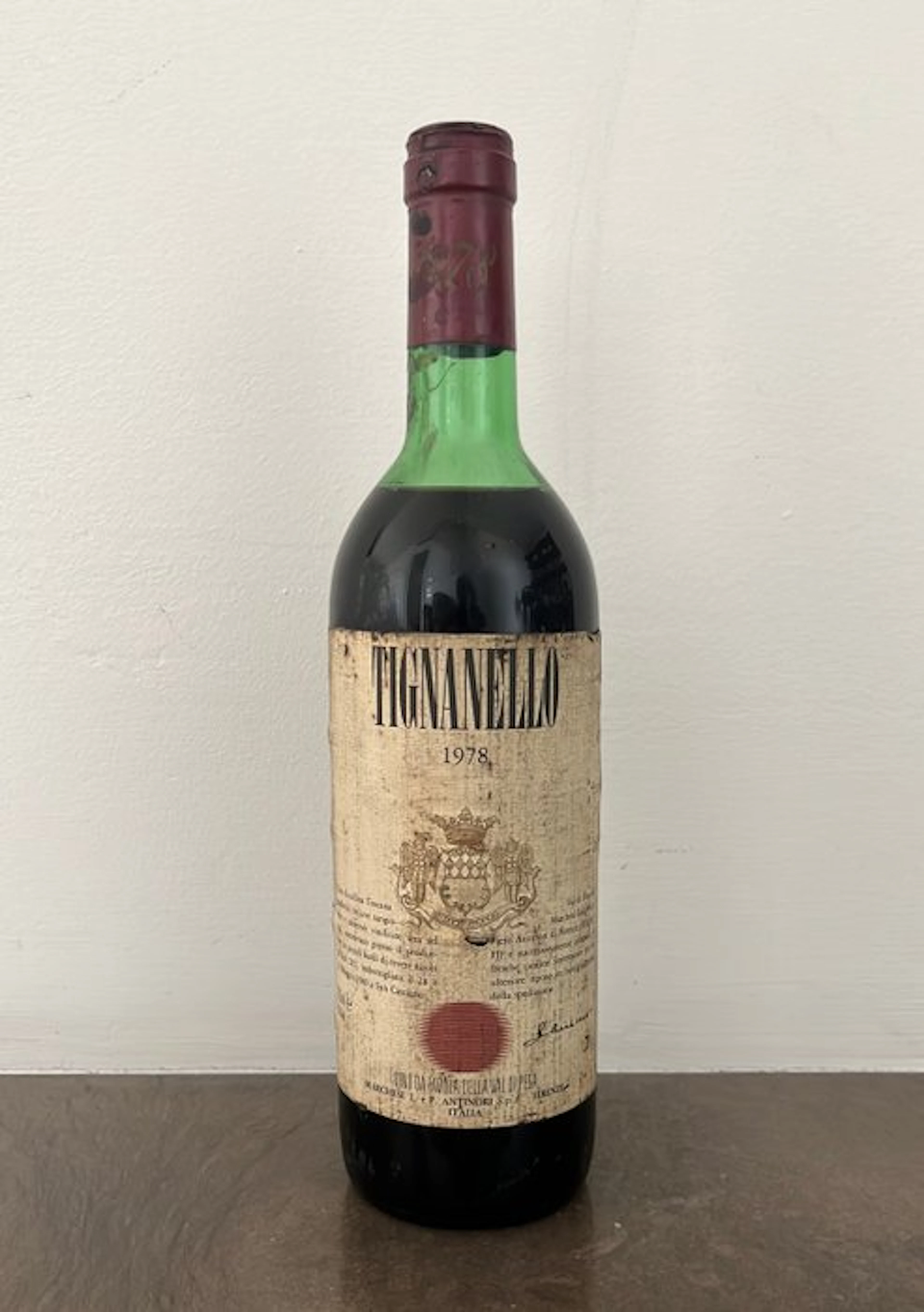 1978 Antinori, Tignanello - Tuscany - 1 Bottle (0.75L)