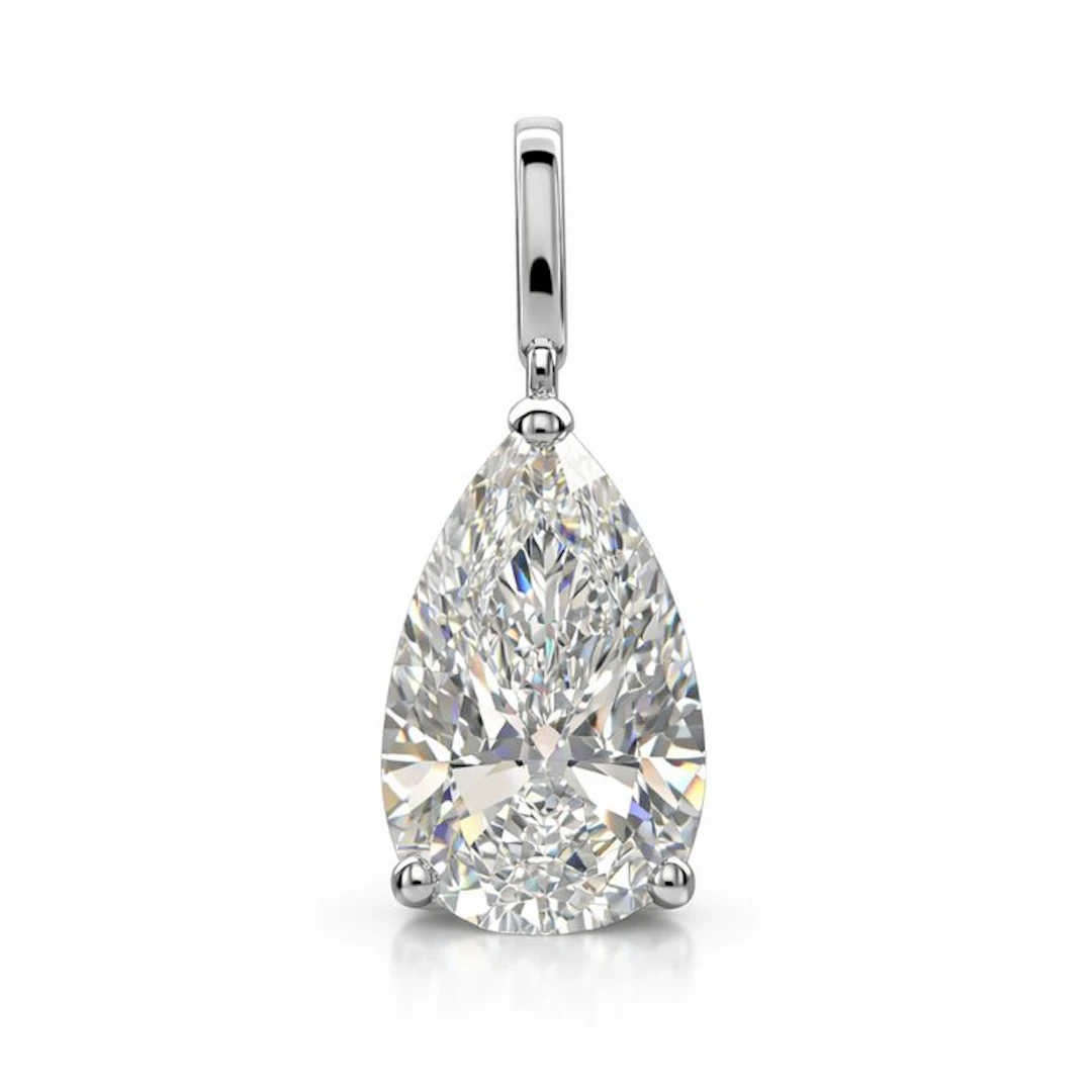 No reserve price - Pendant - 14 kt. White gold - 5.06ct. tw. Diamond