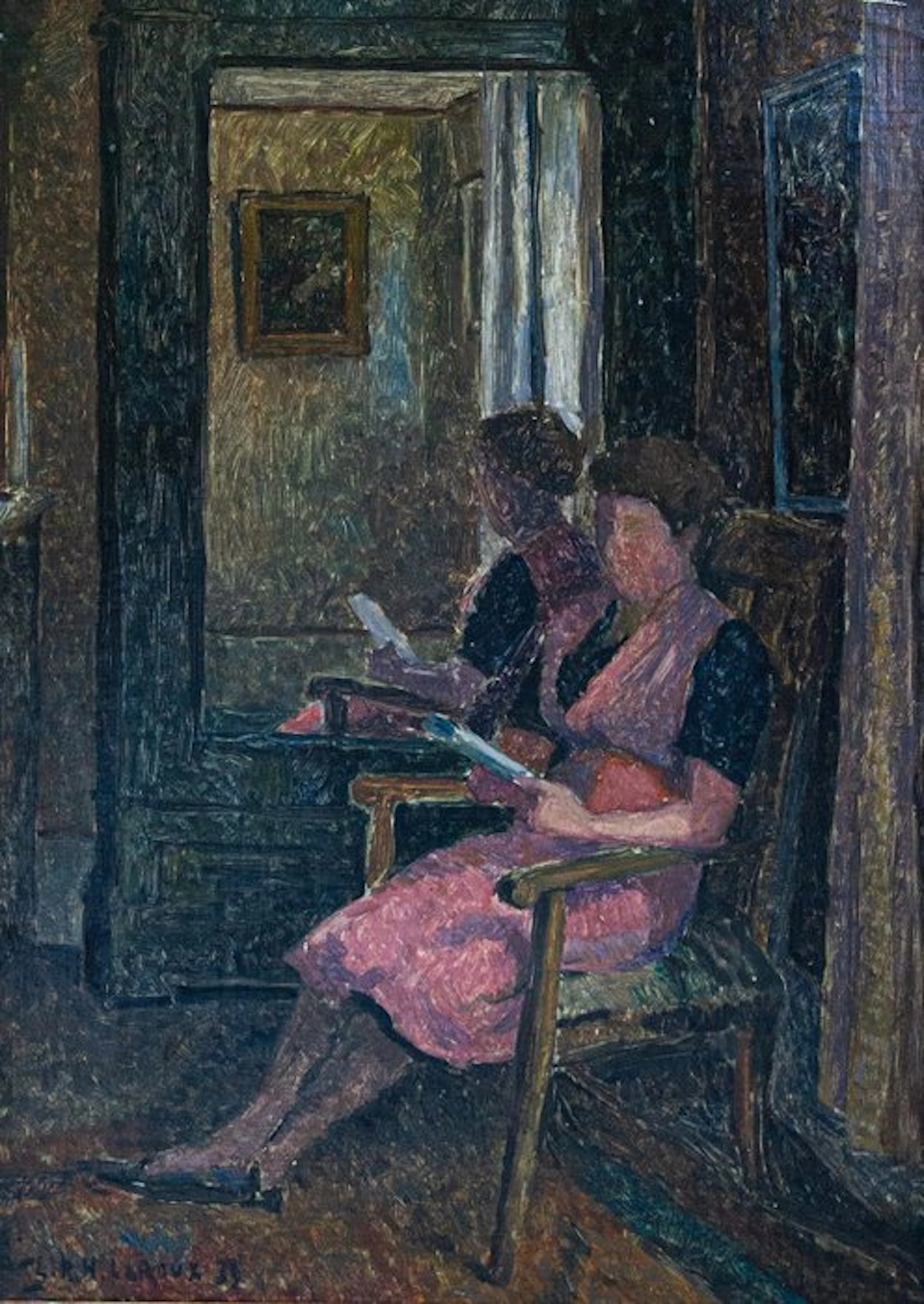 Henri Le Roux (1872-1942) - La liseuse