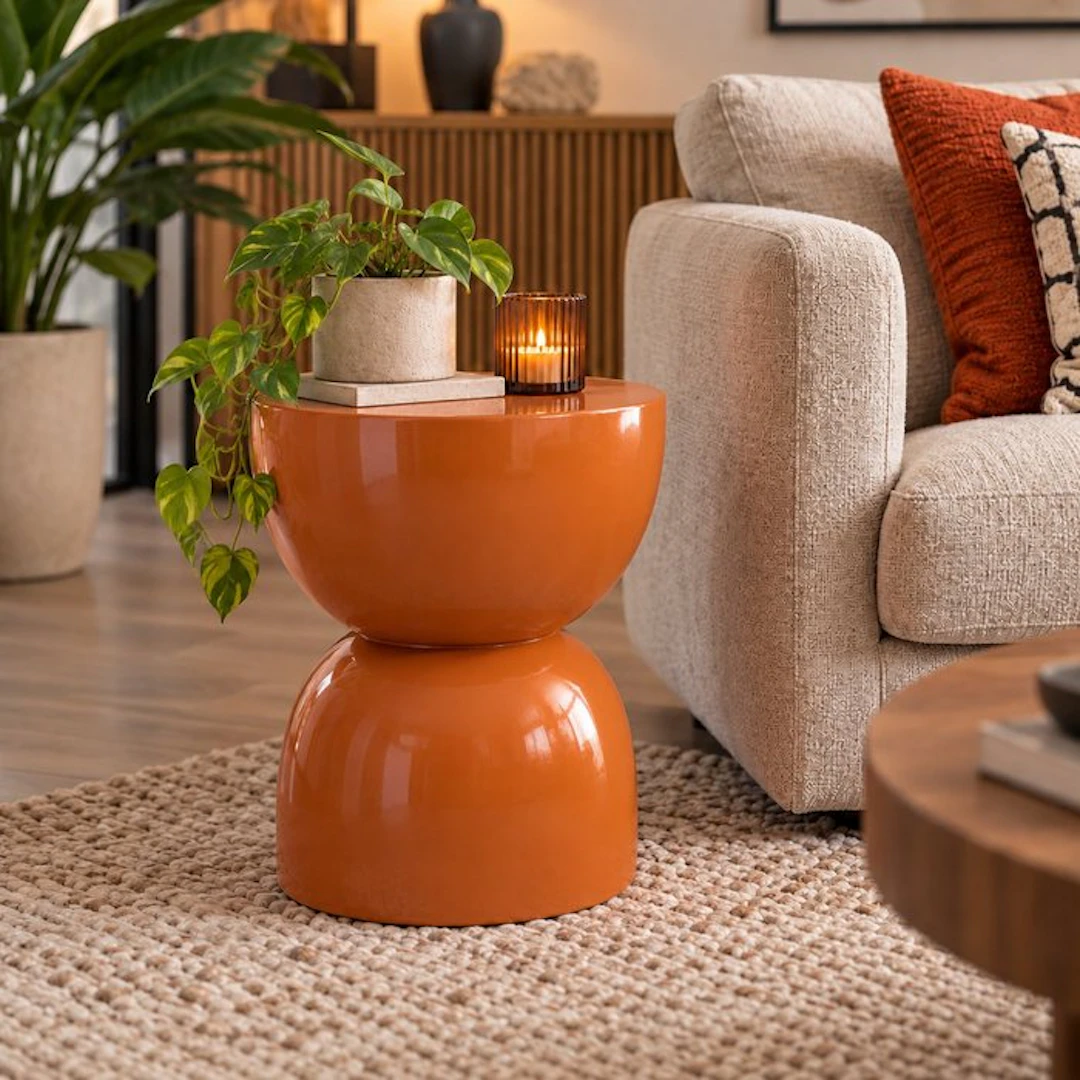Magnesium Terracotta Oranje - Side table - Magnesium oxide