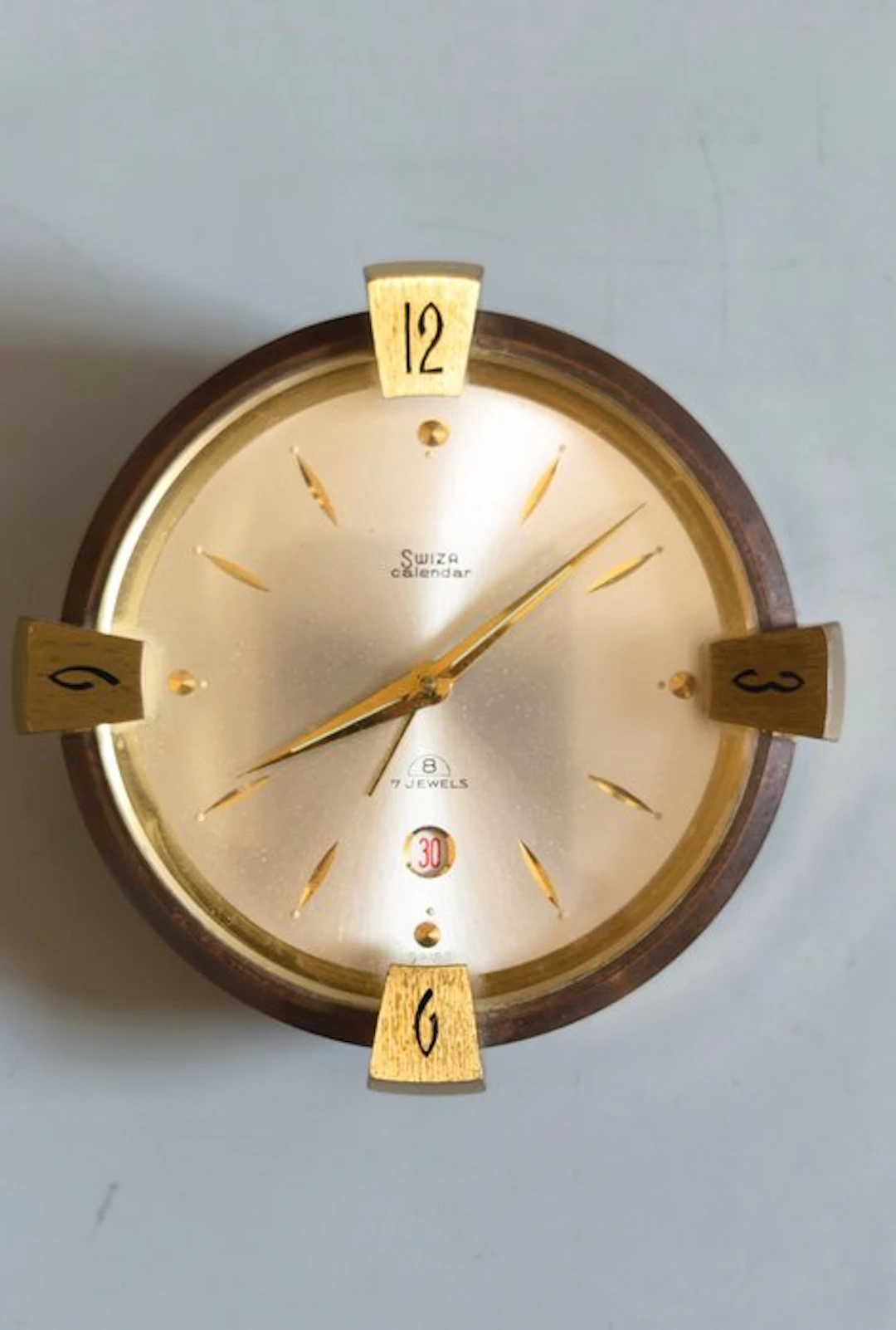 Clock - Brass, gilding - 1950-1960