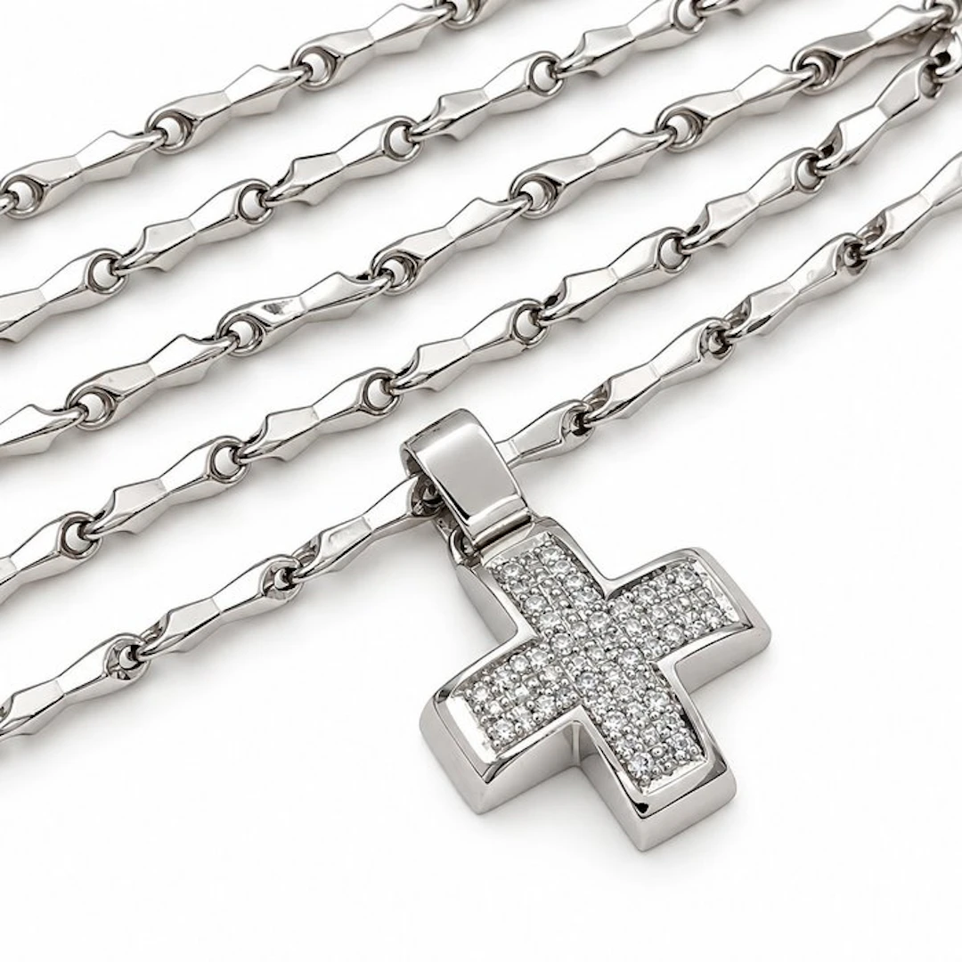Necklace with pendant - 18 kt