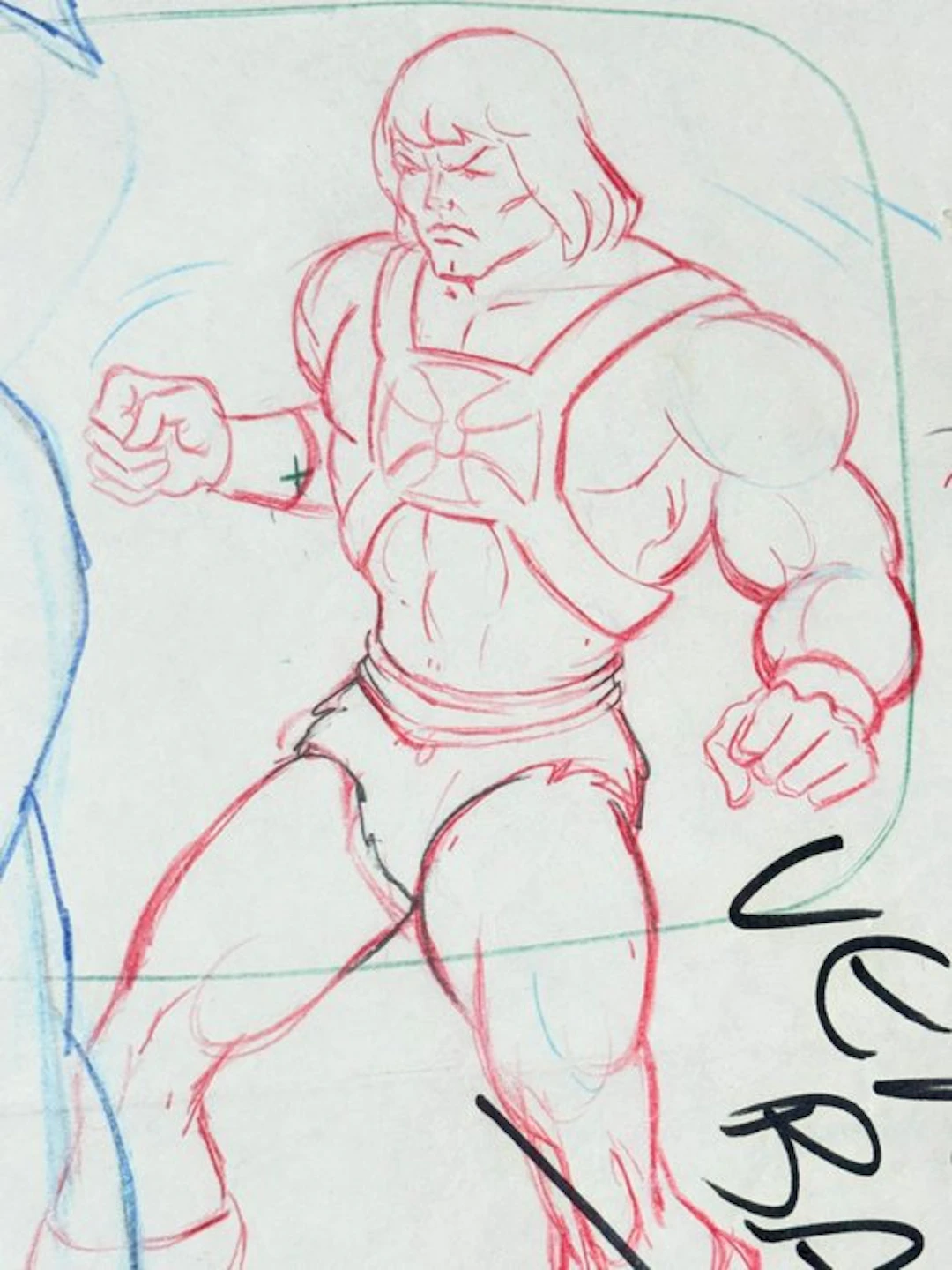Filmation - Original animation drawing of He-Man - He-Man...