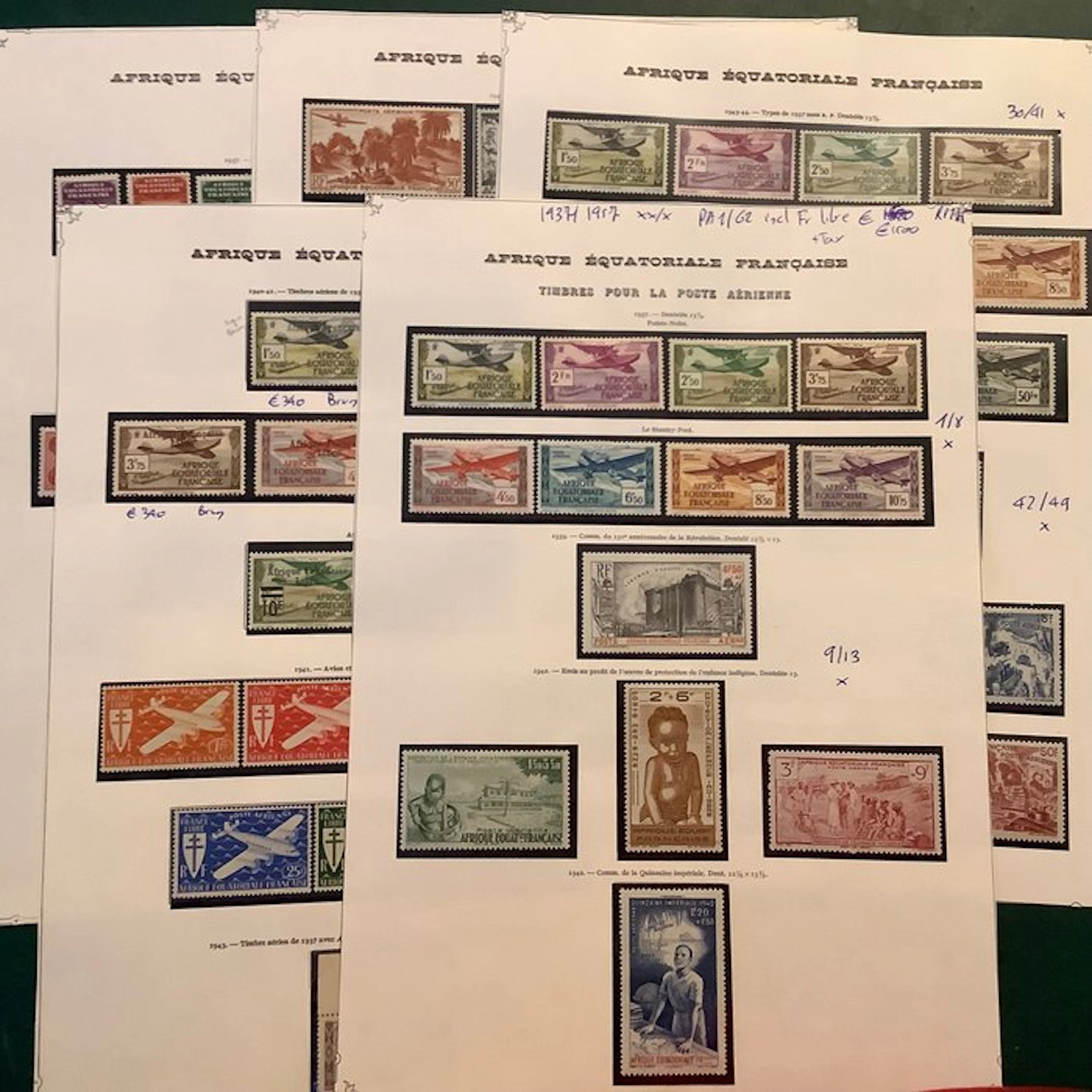 French Equatorial Africa 1937/1957 - Complete collection...