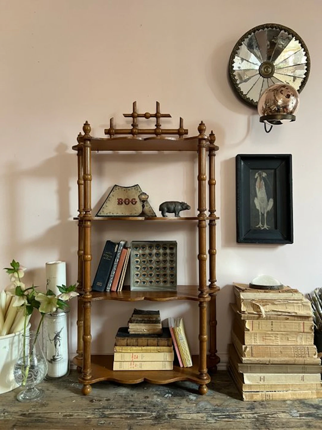Shelf - Walnut - Curved walnut shelf