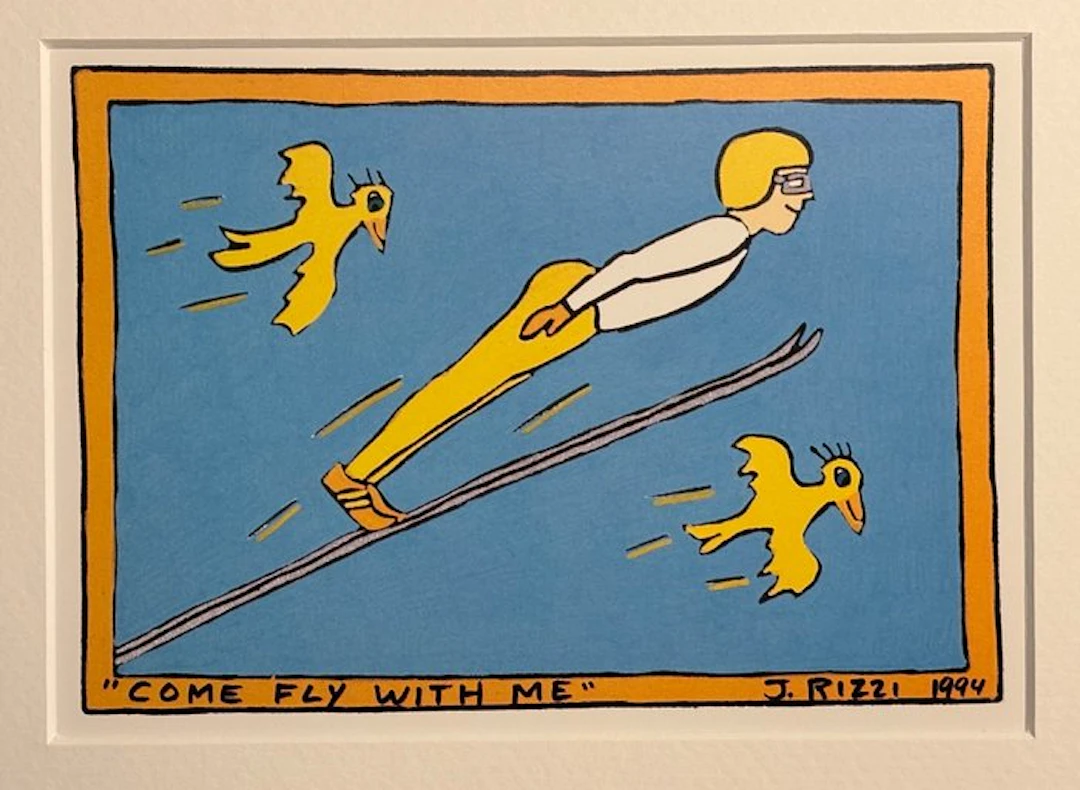 James Rizzi (1950-2011) - Come Fly with Me