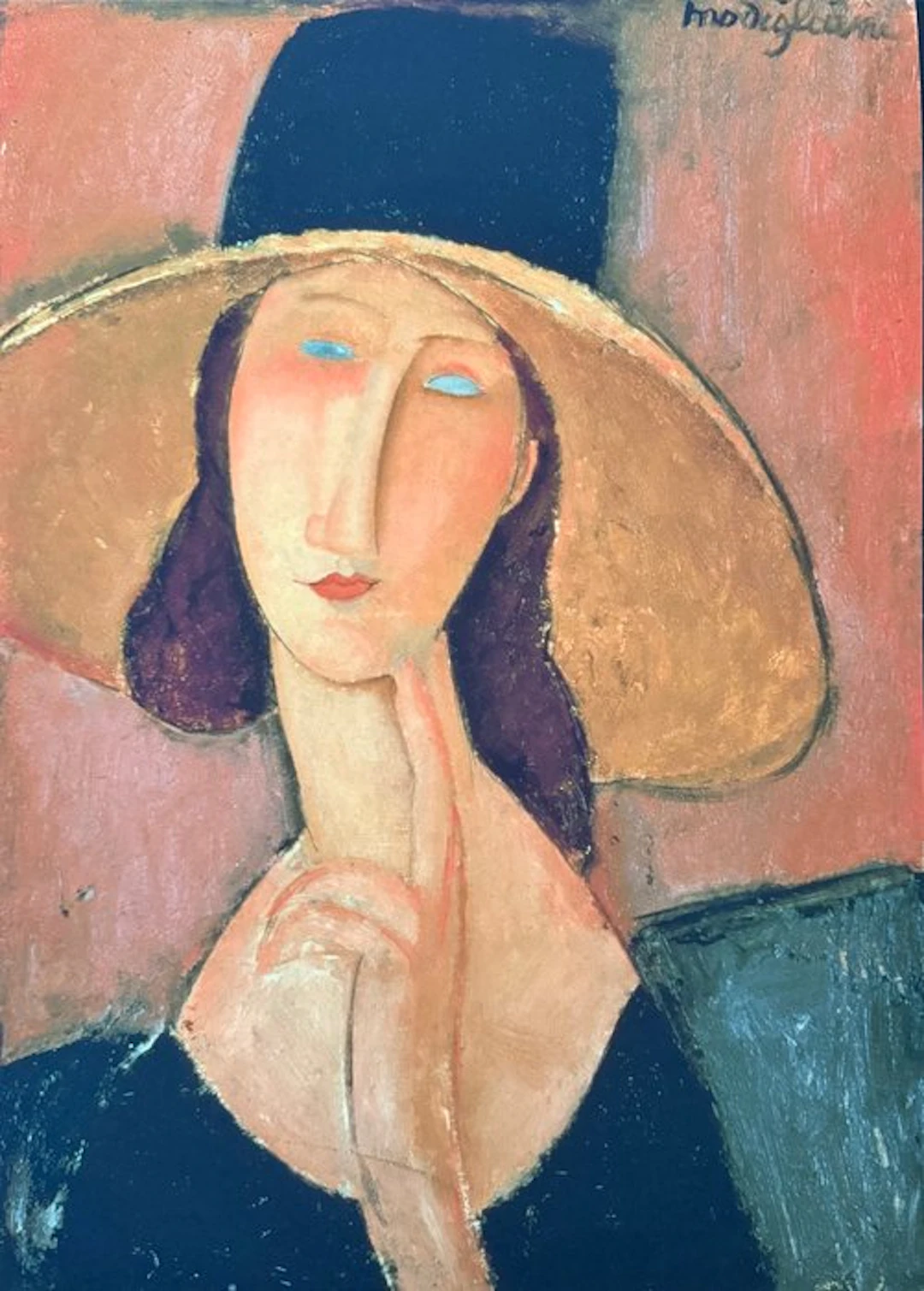 Amedeo Modigliani - “Jeanne Hebuterne with a large hat