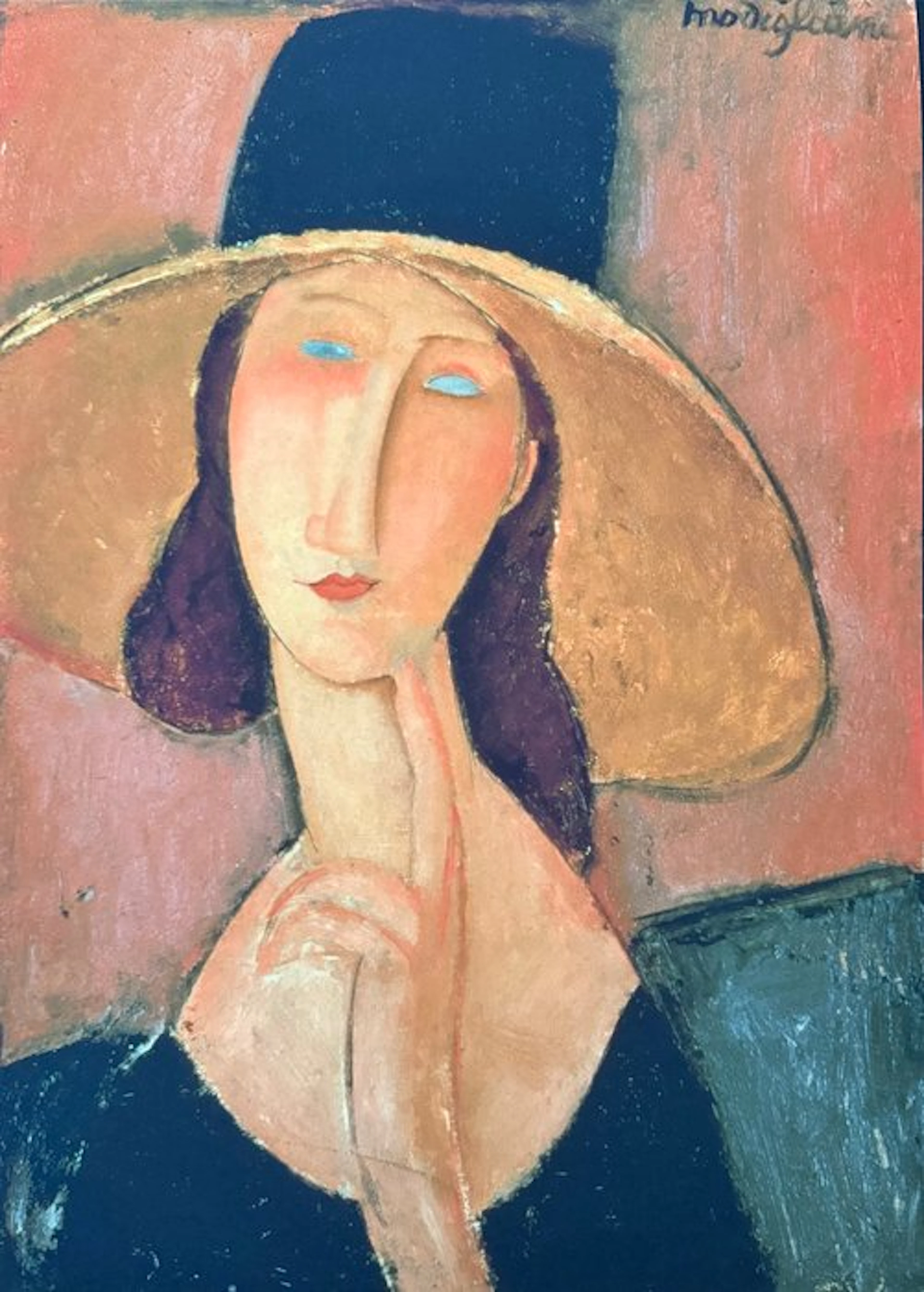 Amedeo Modigliani - “Jeanne Hebuterne with a large hat