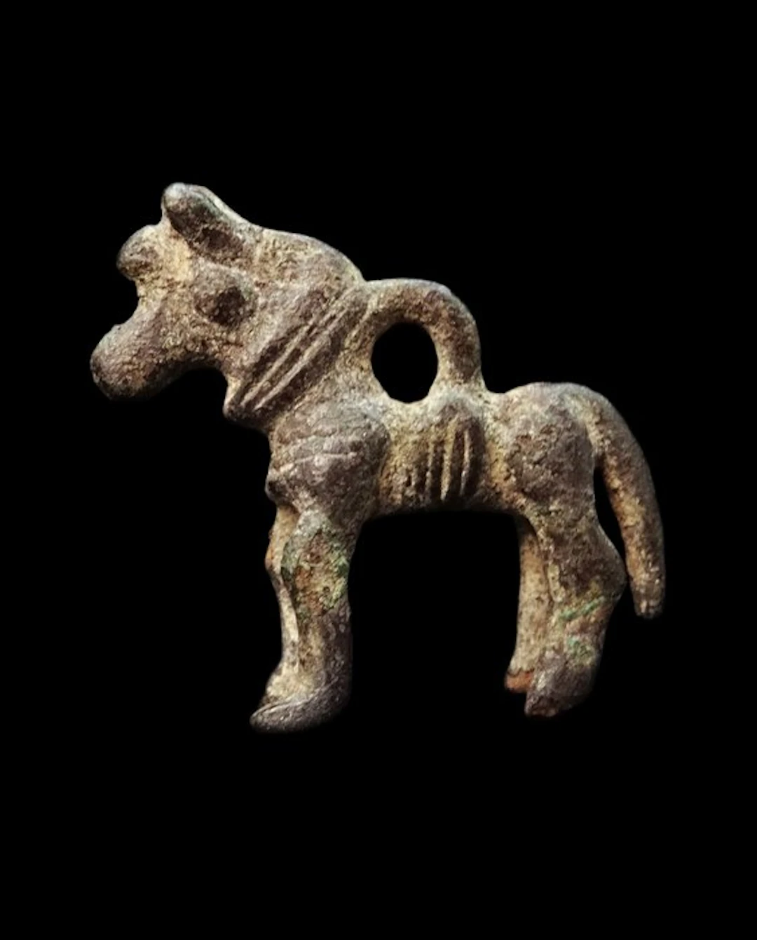Western Asiatic - Bronze-harnessed horse - Luristan...