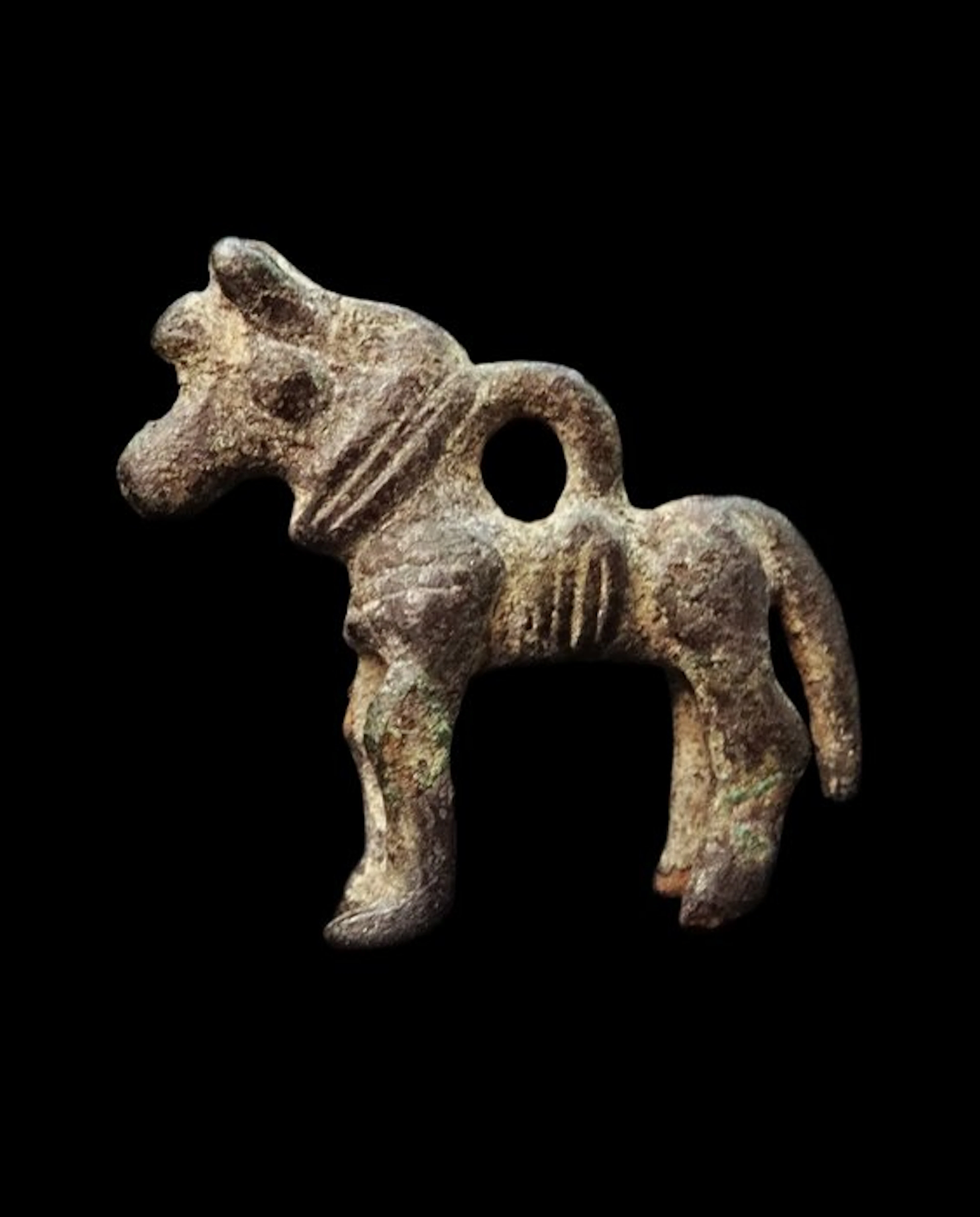 Western Asiatic - Bronze-harnessed horse - Luristan...