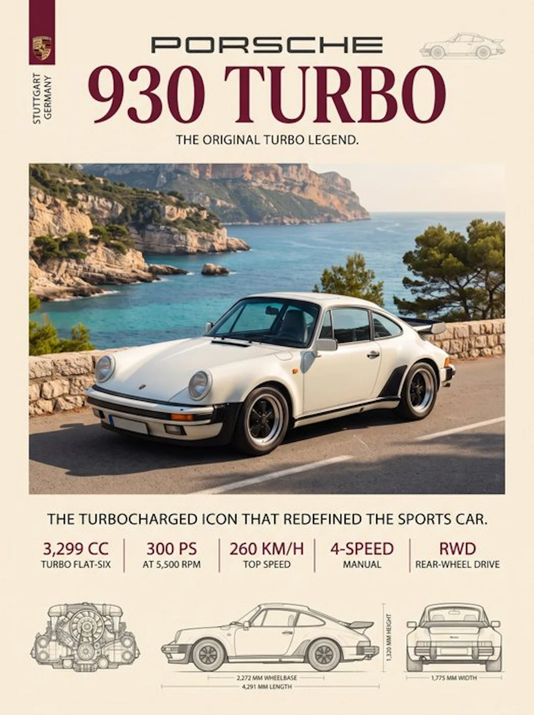 Shmidt.Art - Porsche - Porsche 930 Turbo - 1970s