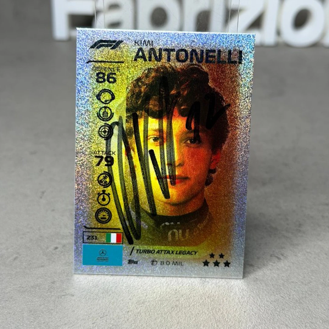 Mercedes - Topps Card Turbo Attax Legacy Antonelli signed...