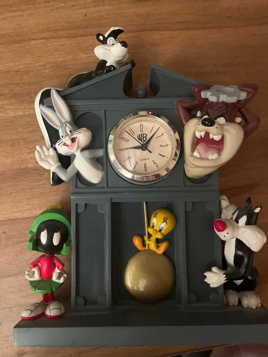 Warner Bros - Figurine - Très rare Horloge Looney Tunes avec personnages