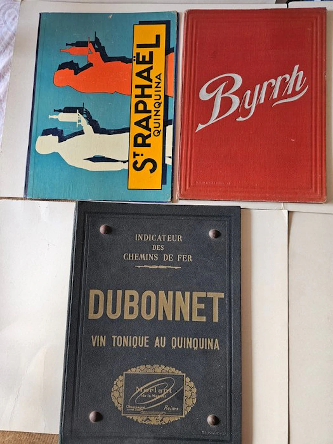 With Reklame Byrrh/Dubonnet/St-Raphael - Advertising sign...