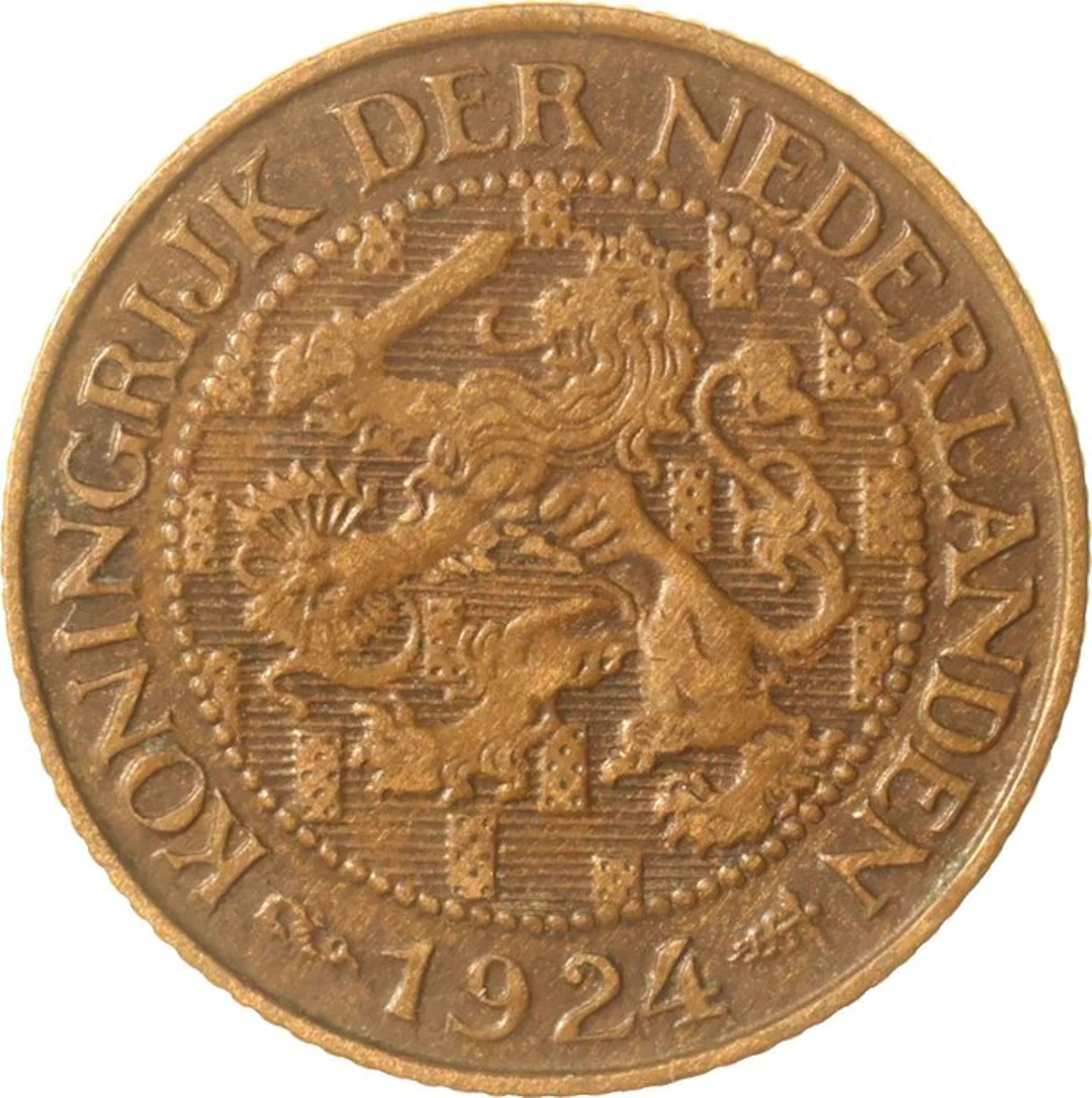 Netherlands. Wilhelmina. 1 Cent 1924 ZELDZAAM (No reserve price)