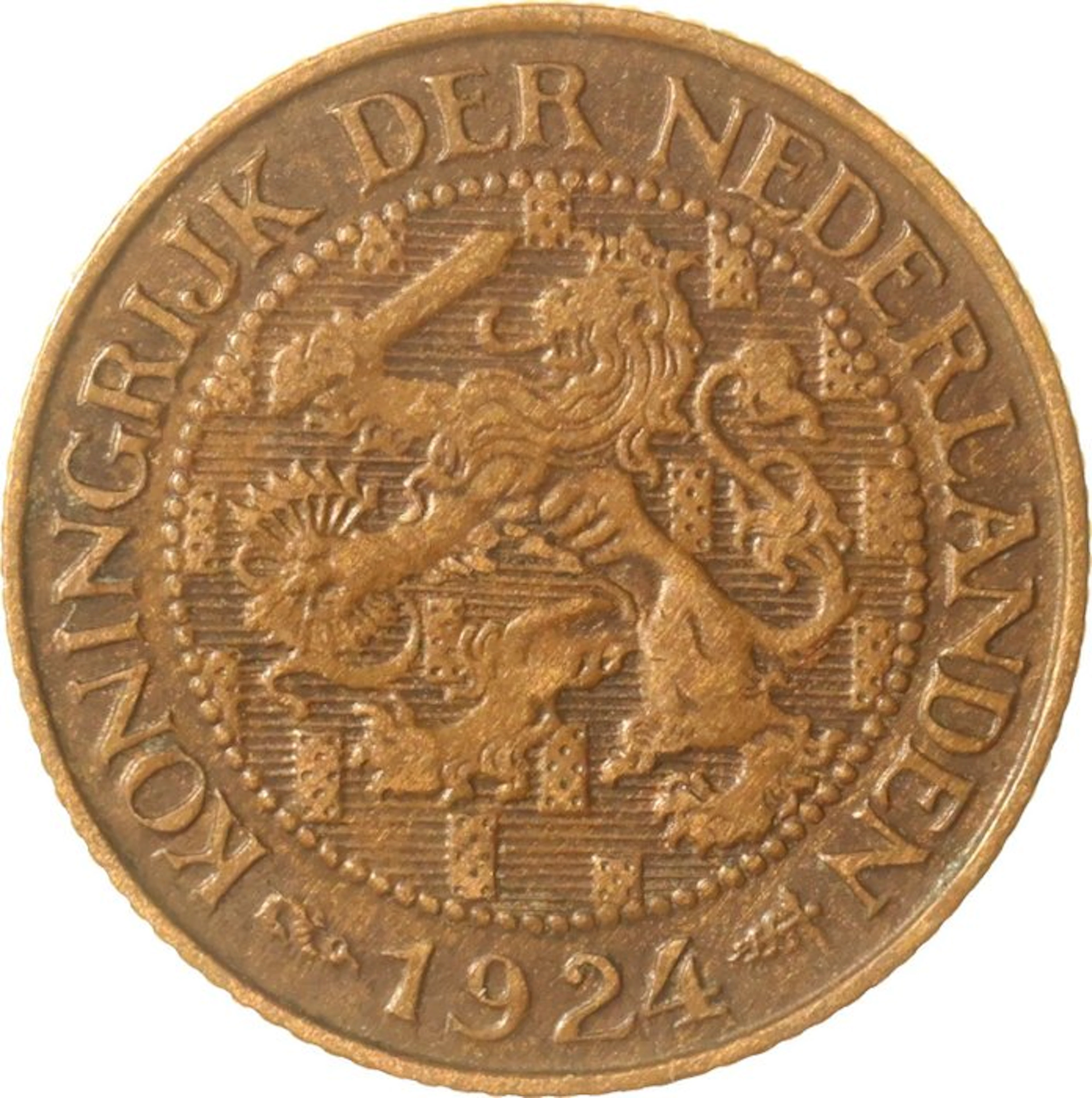 Netherlands. Wilhelmina. 1 Cent 1924 ZELDZAAM (No reserve price)