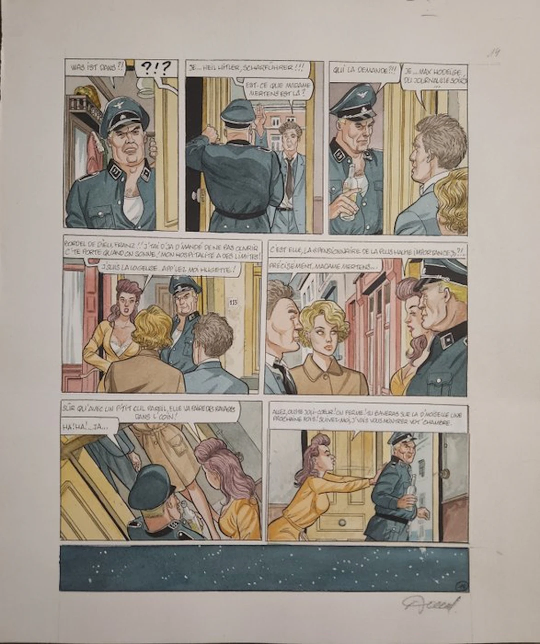 Renaud - 1 Original page - Encre et de sang