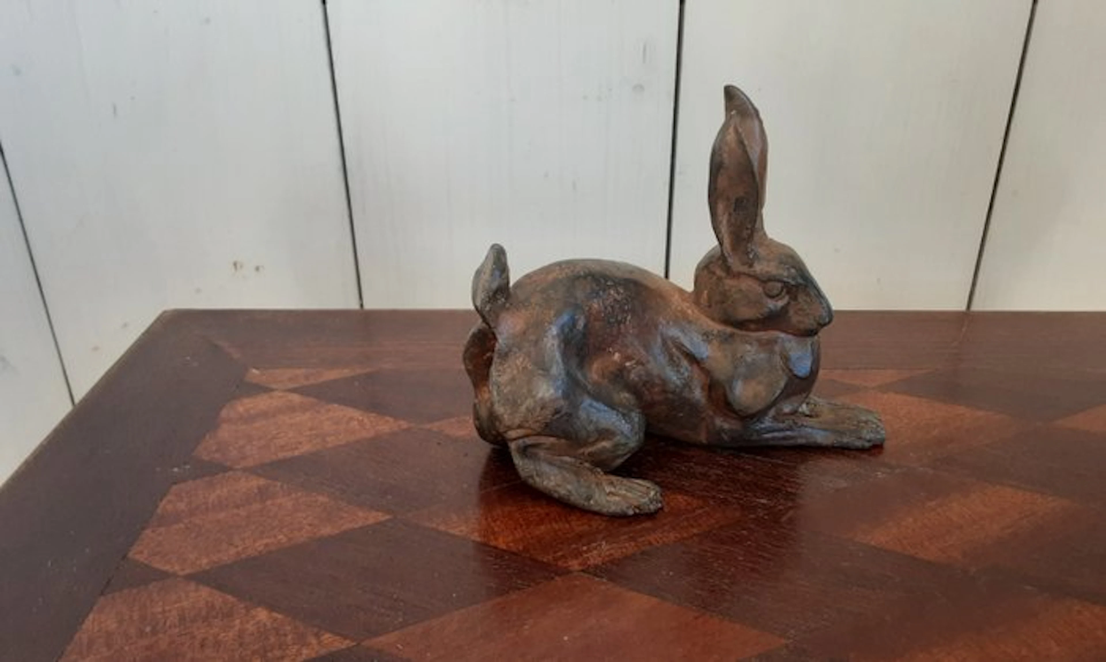 P. Chenet - Statuette, Konijn - 10 cm - Bronze