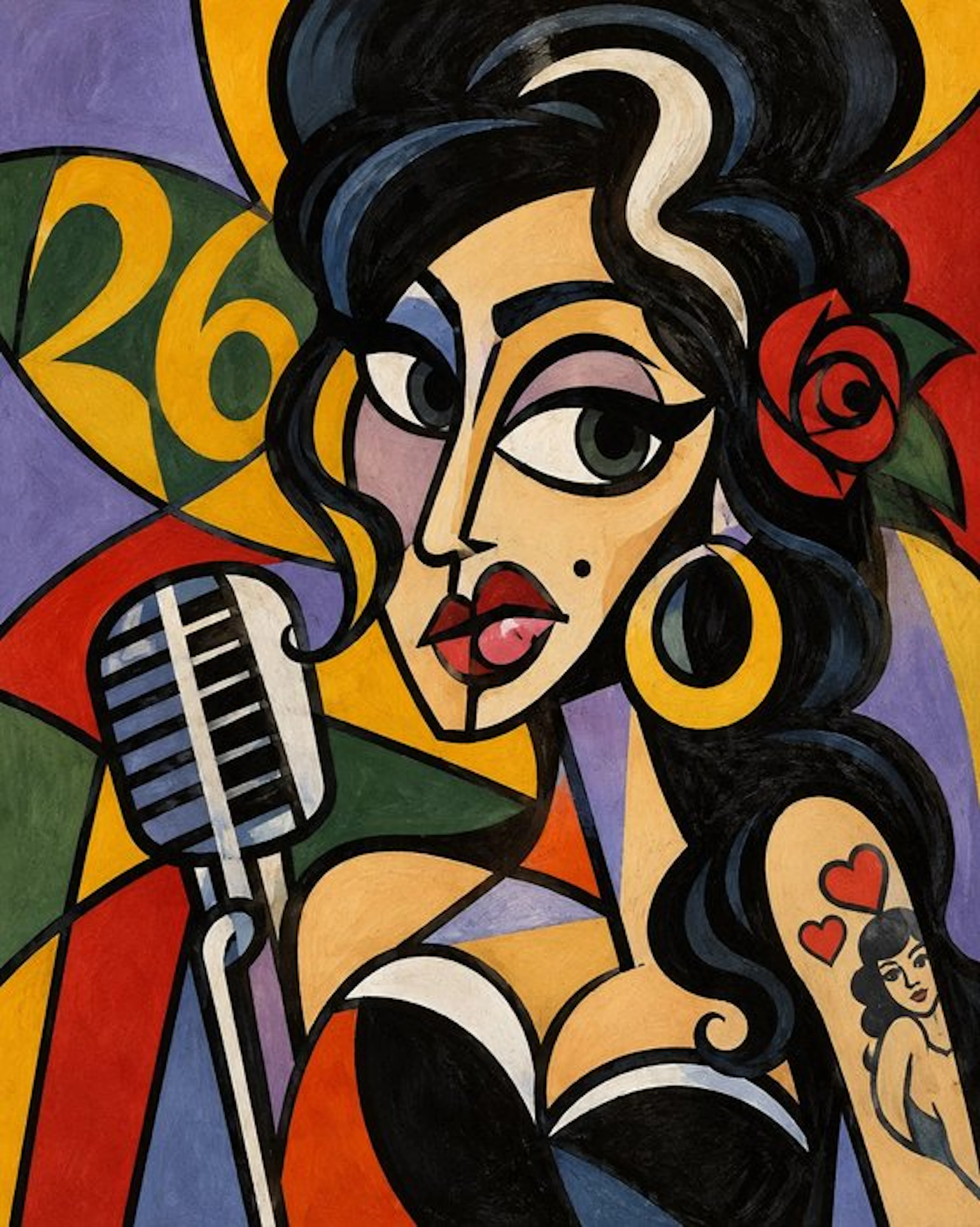 New! Amy Winehouse V4 - 2026 45x55 Cm