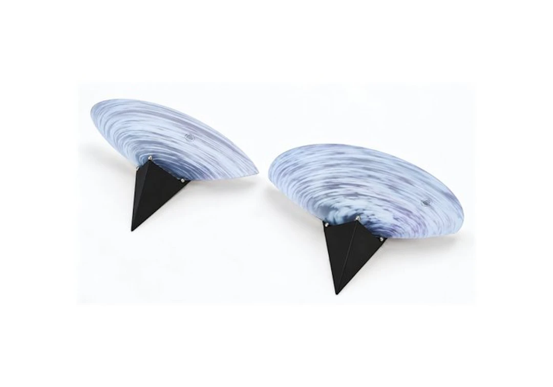 Wall sconce (2) - Glass, Metal - Murano - Italian design