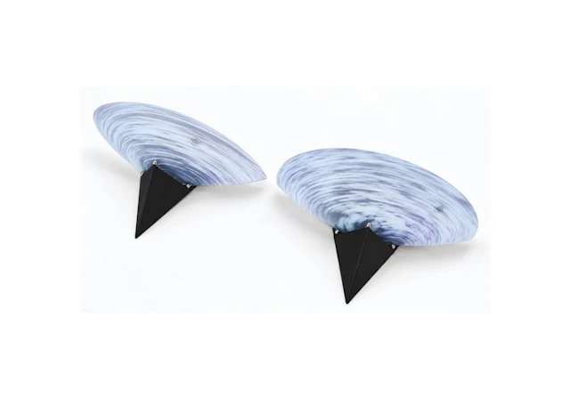 Wall sconce (2) - Glass, Metal - Murano - Italian design