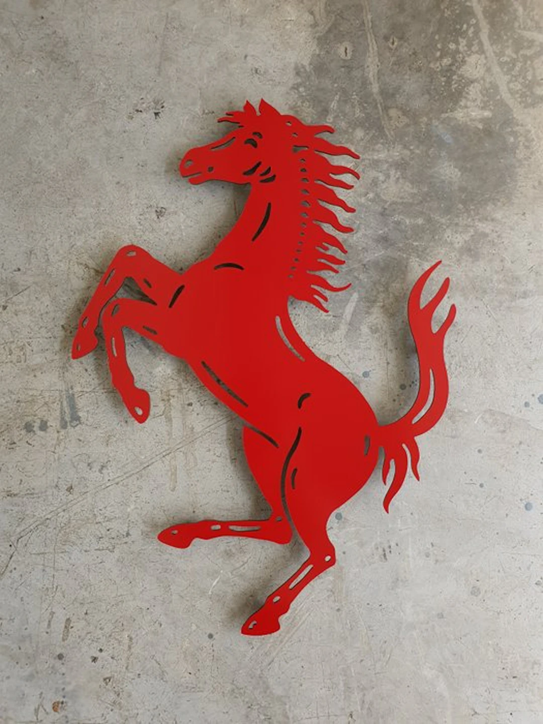 Sign - Ferrari - Professional wall sign logo Cavallino Rampante - Aluminium*