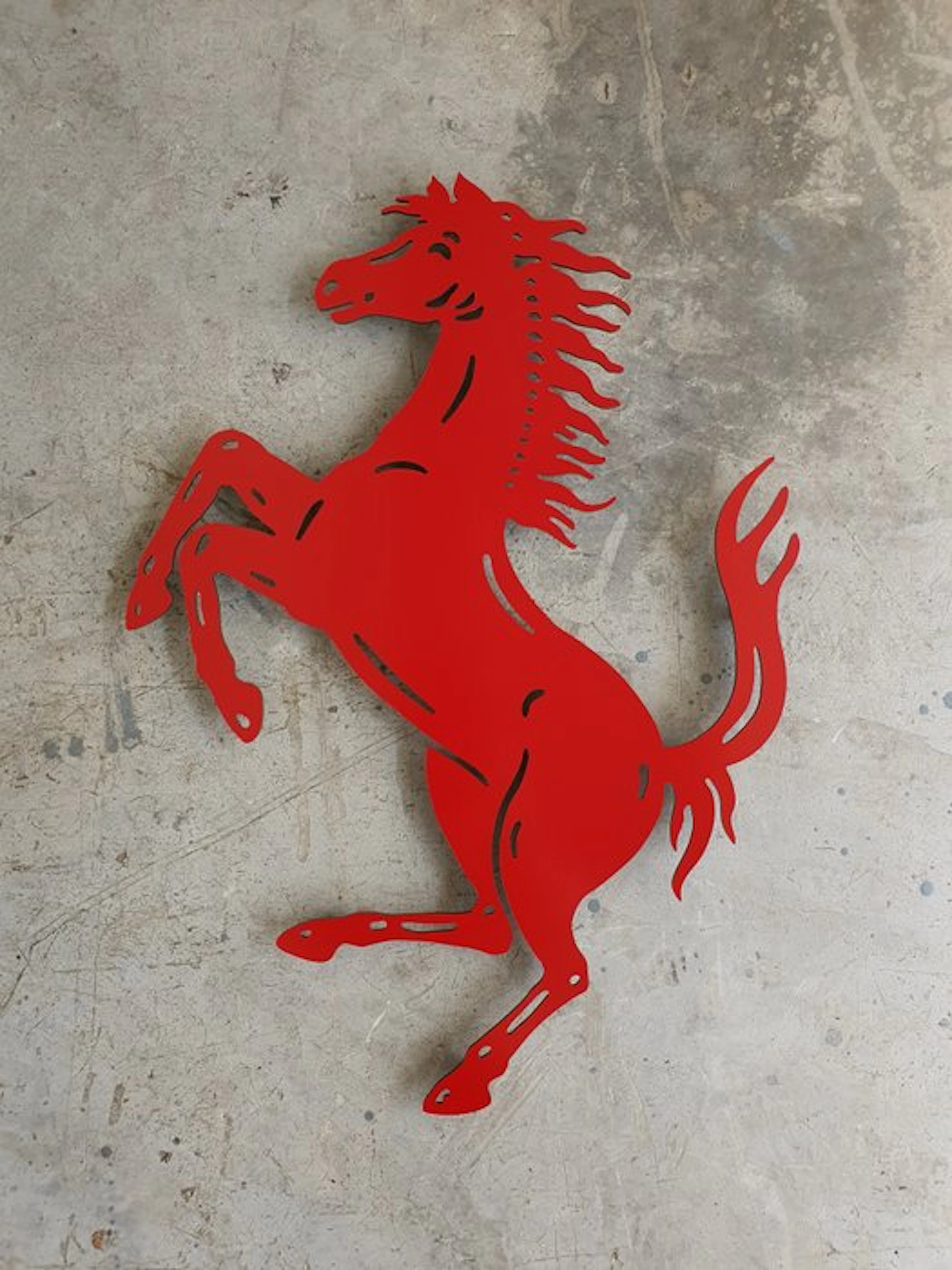 Sign - Ferrari - Professional wall sign logo Cavallino Rampante - Aluminium*