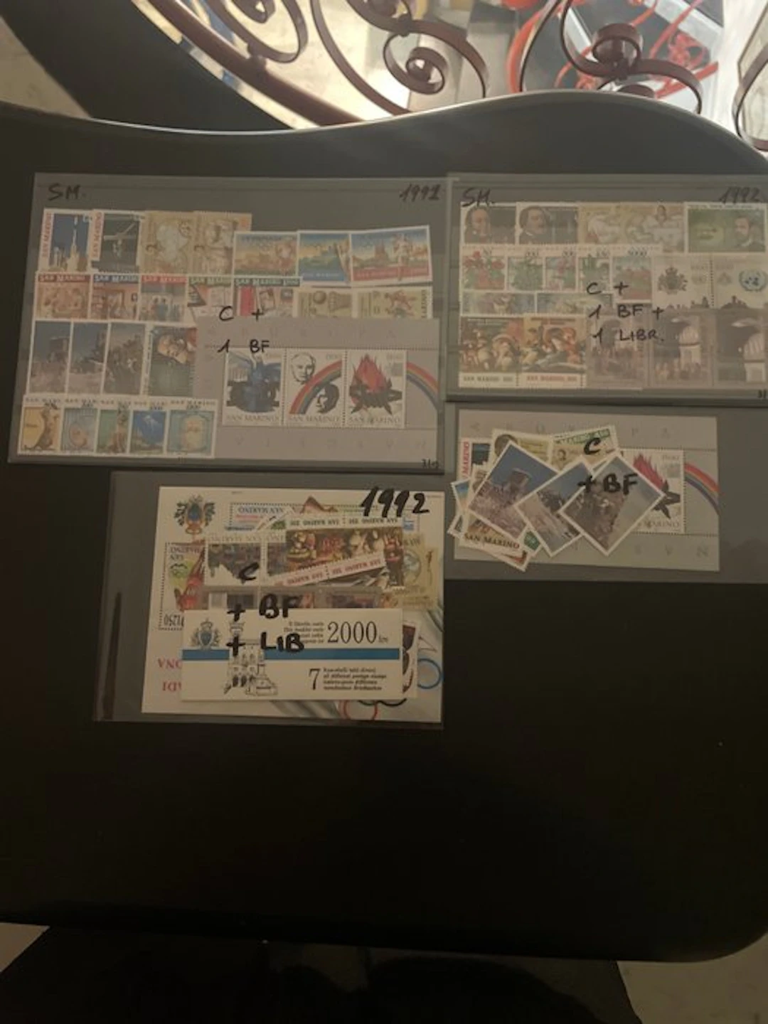 San Marino 1991/2000 - Complete years from 1991 to 2000, new, intact rubber.