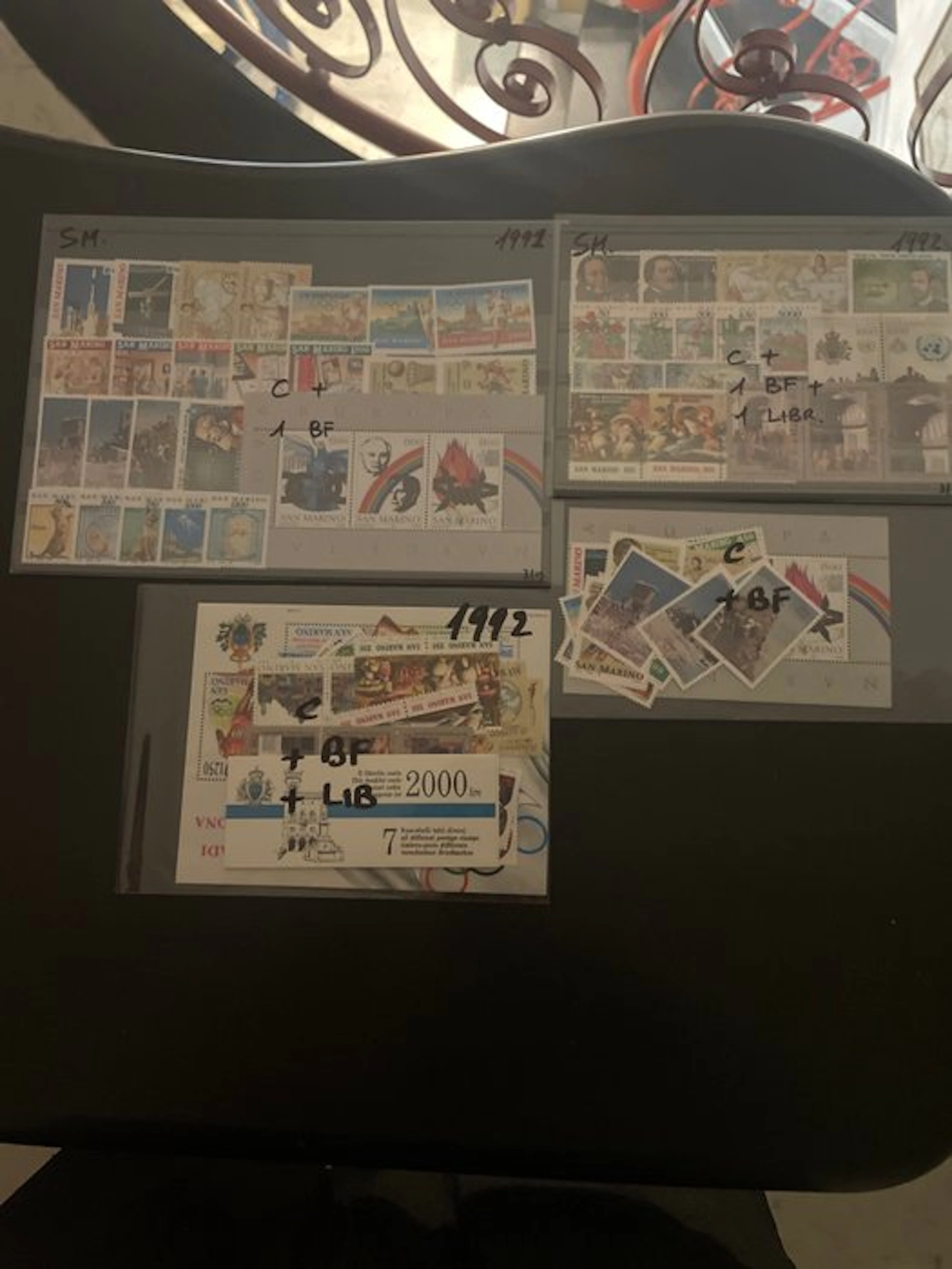 San Marino 1991/2000 - Complete years from 1991 to 2000, new, intact rubber.