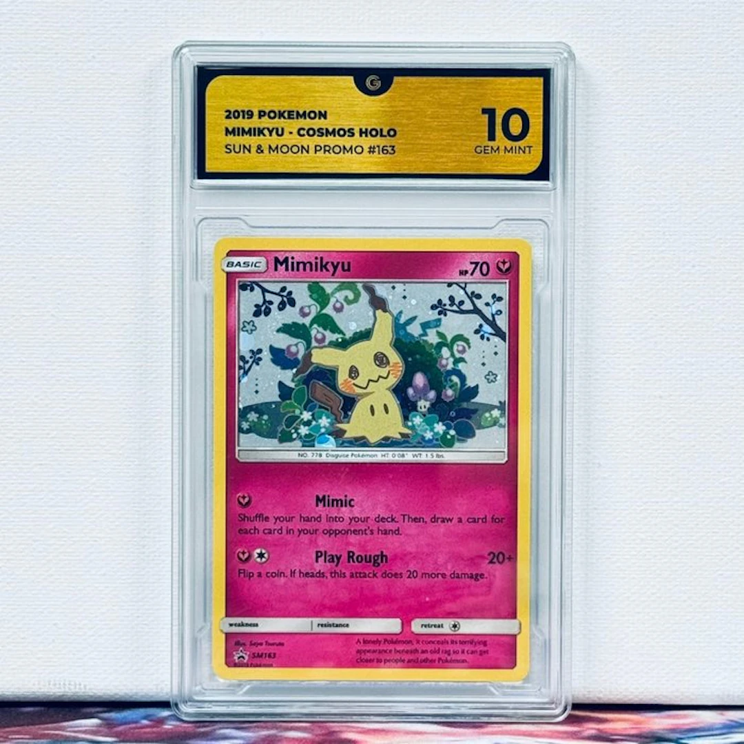 Pokémon Graded card - MIMIKYU - COSMOS HOLO #163 2019...