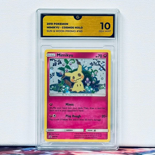 Pokémon Graded card - MIMIKYU - COSMOS HOLO #163 2019...